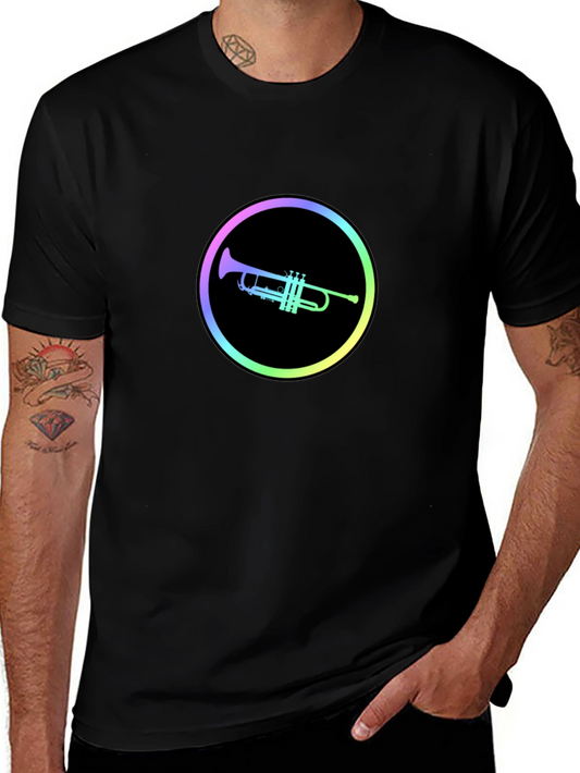 Trumpet Circle Graphic T-Shirt