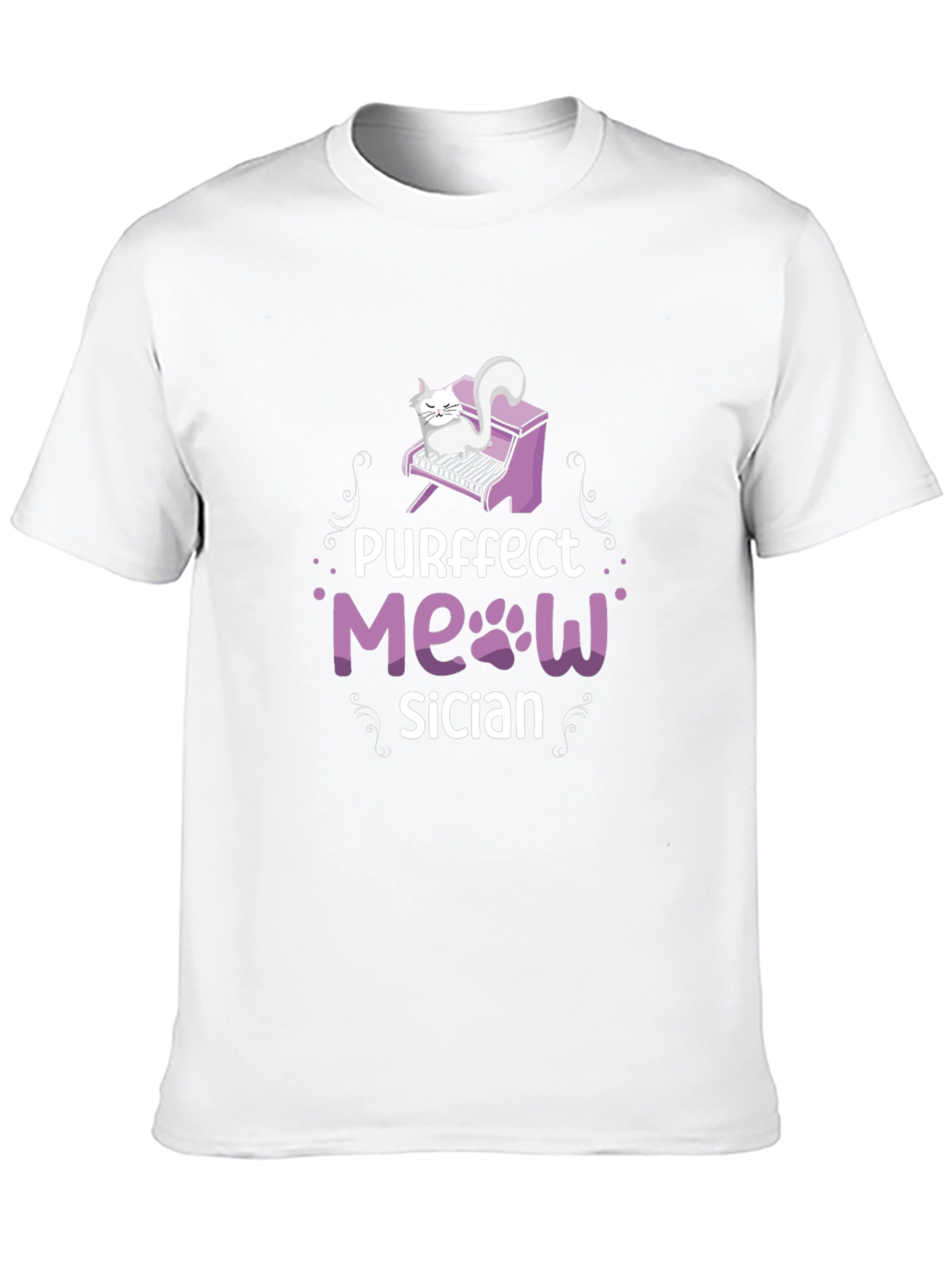 Purrfect Meowsician T-Shirt - Cat Musician Tee