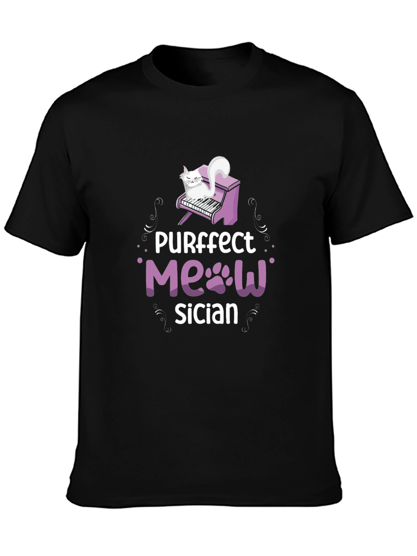Purrfect Meowsician T-Shirt - Cat Musician Tee
