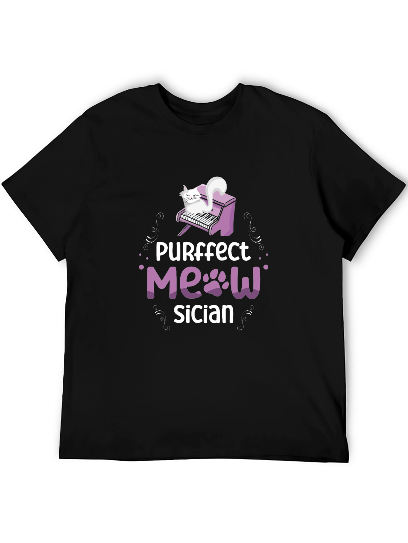 Purrfect Meowsician T-Shirt - Cat Musician Tee