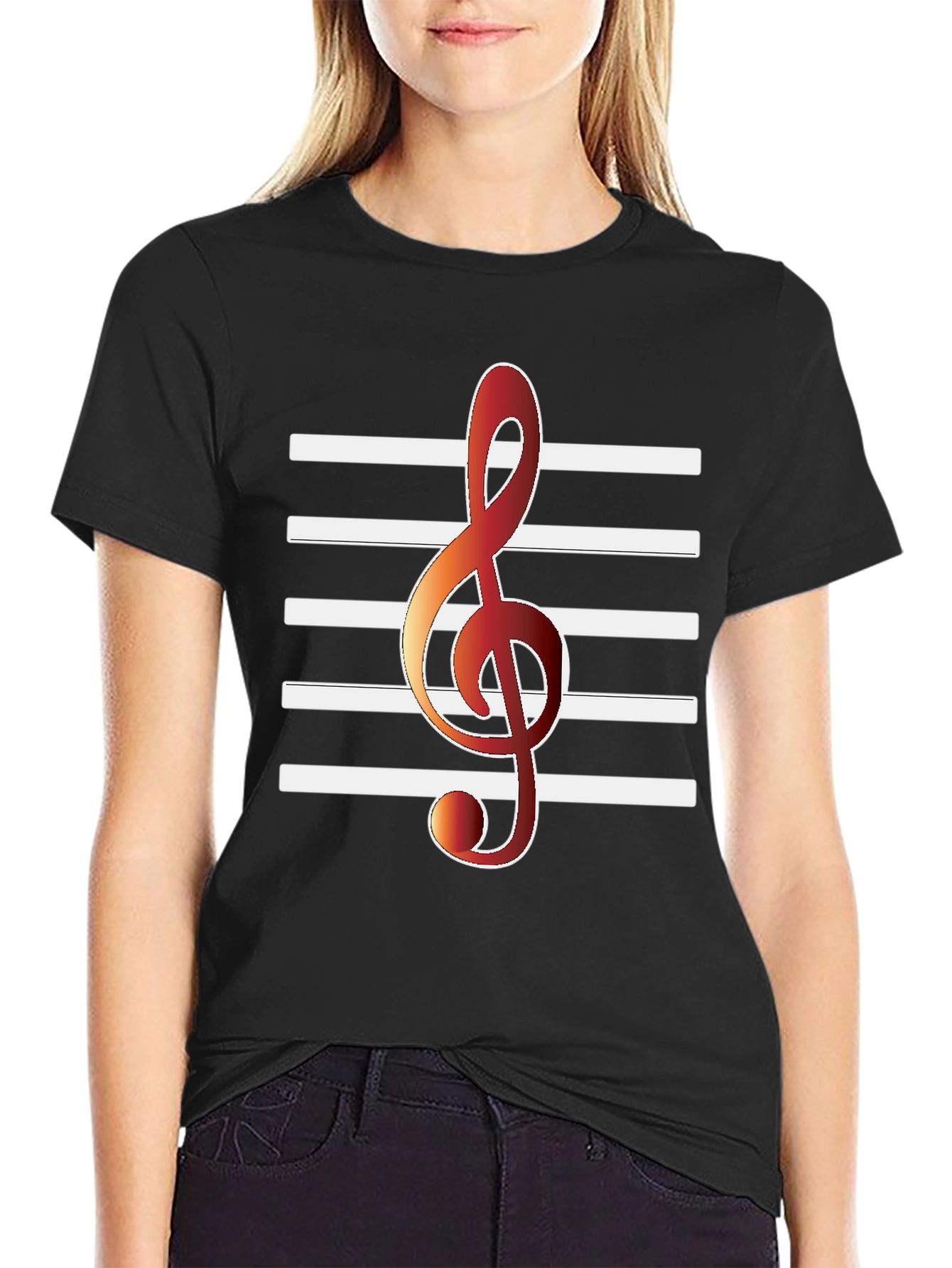 Musical Treble Clef T-Shirt