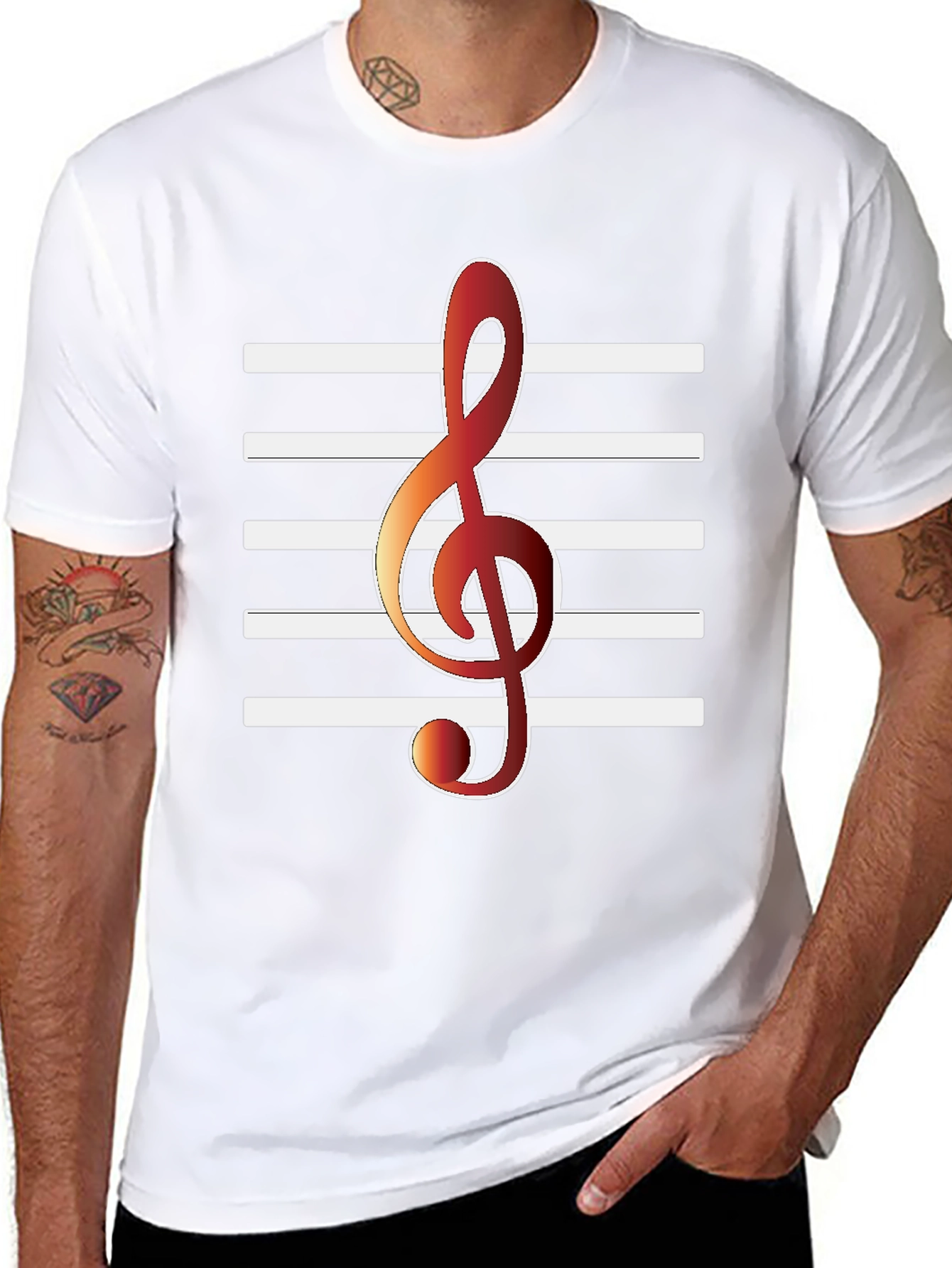 Musical Treble Clef T-Shirt