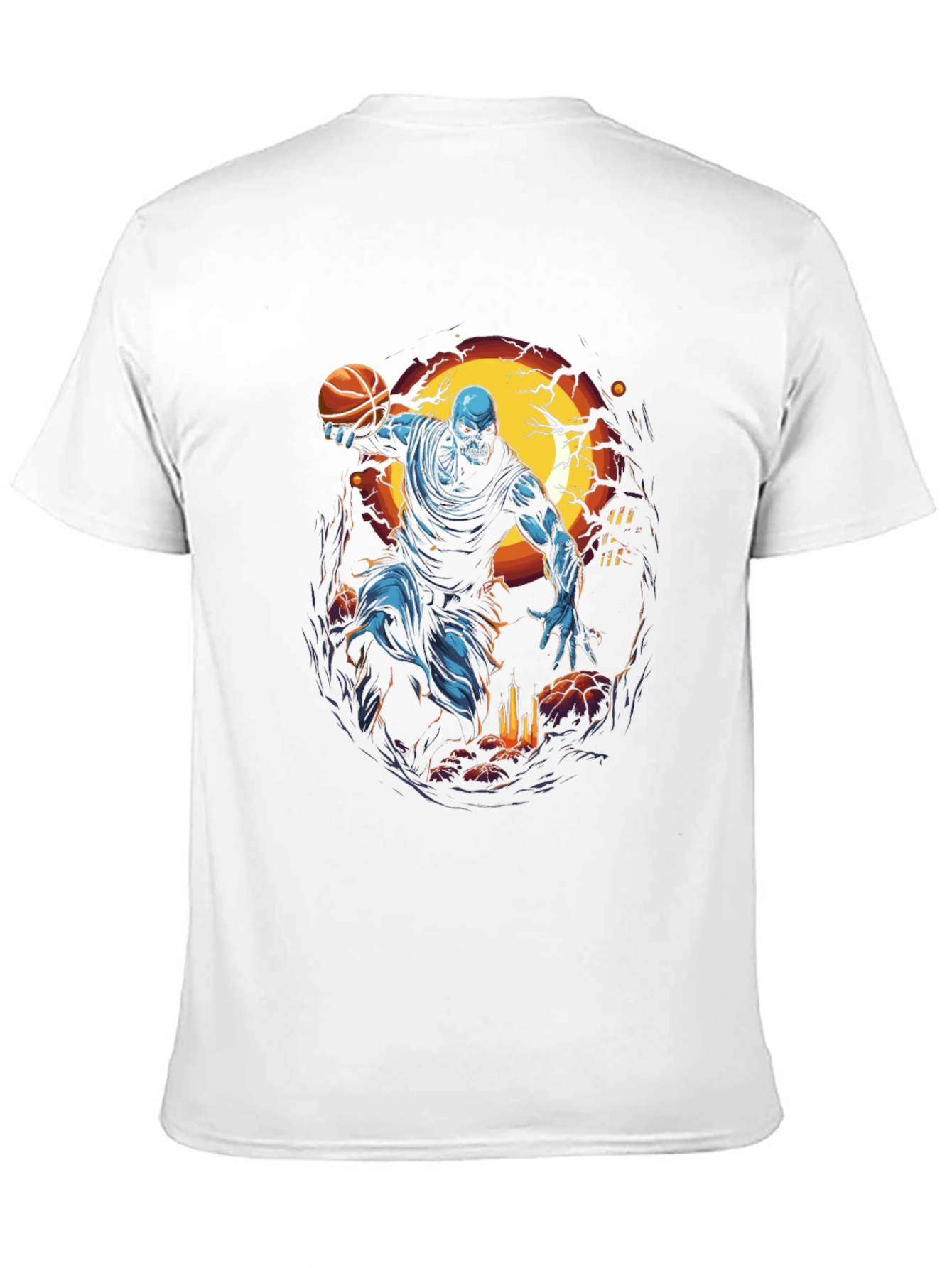 Spooky Zombie Basketball T-Shirt