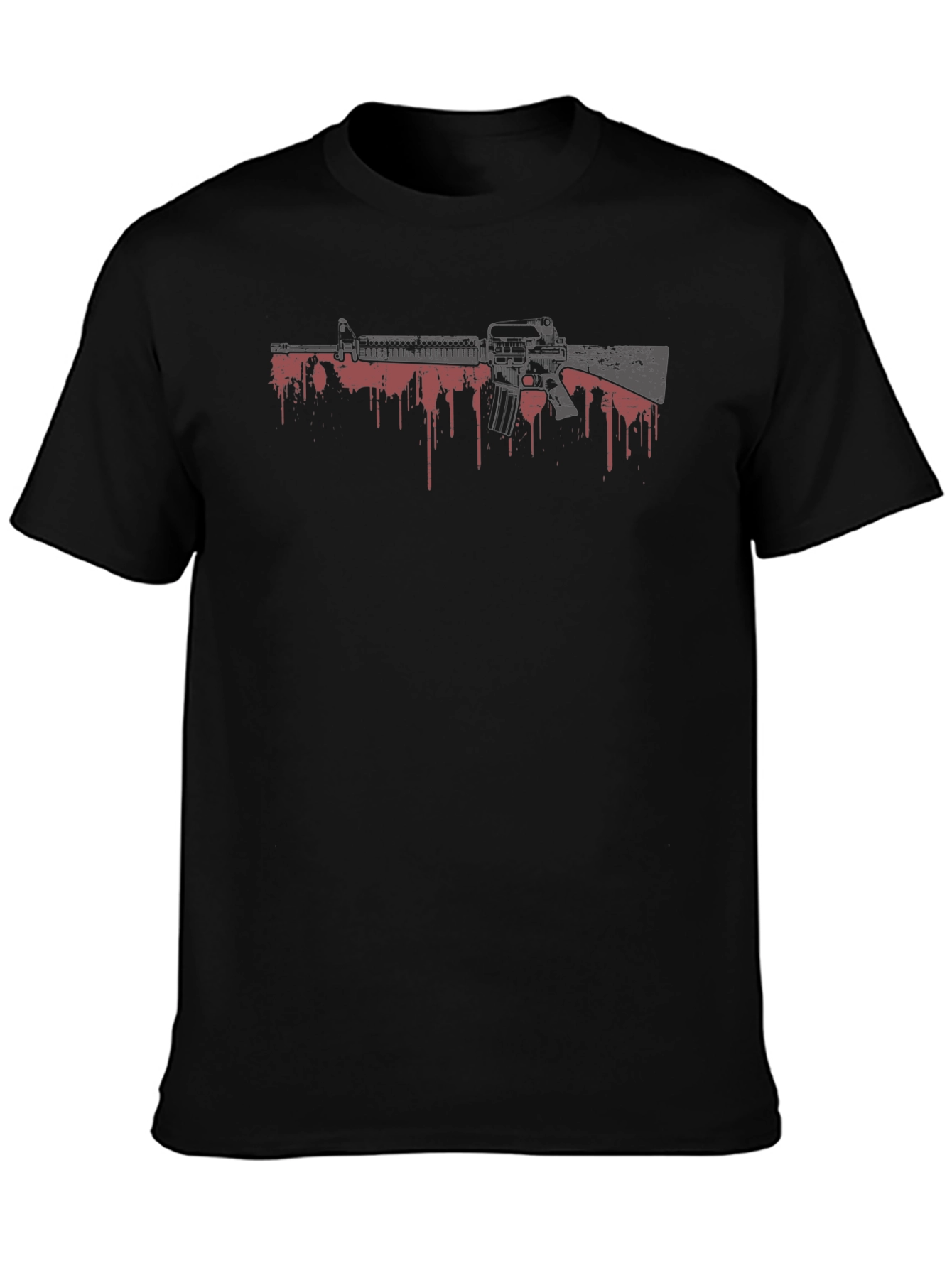 Gun Graphic Black T-Shirt