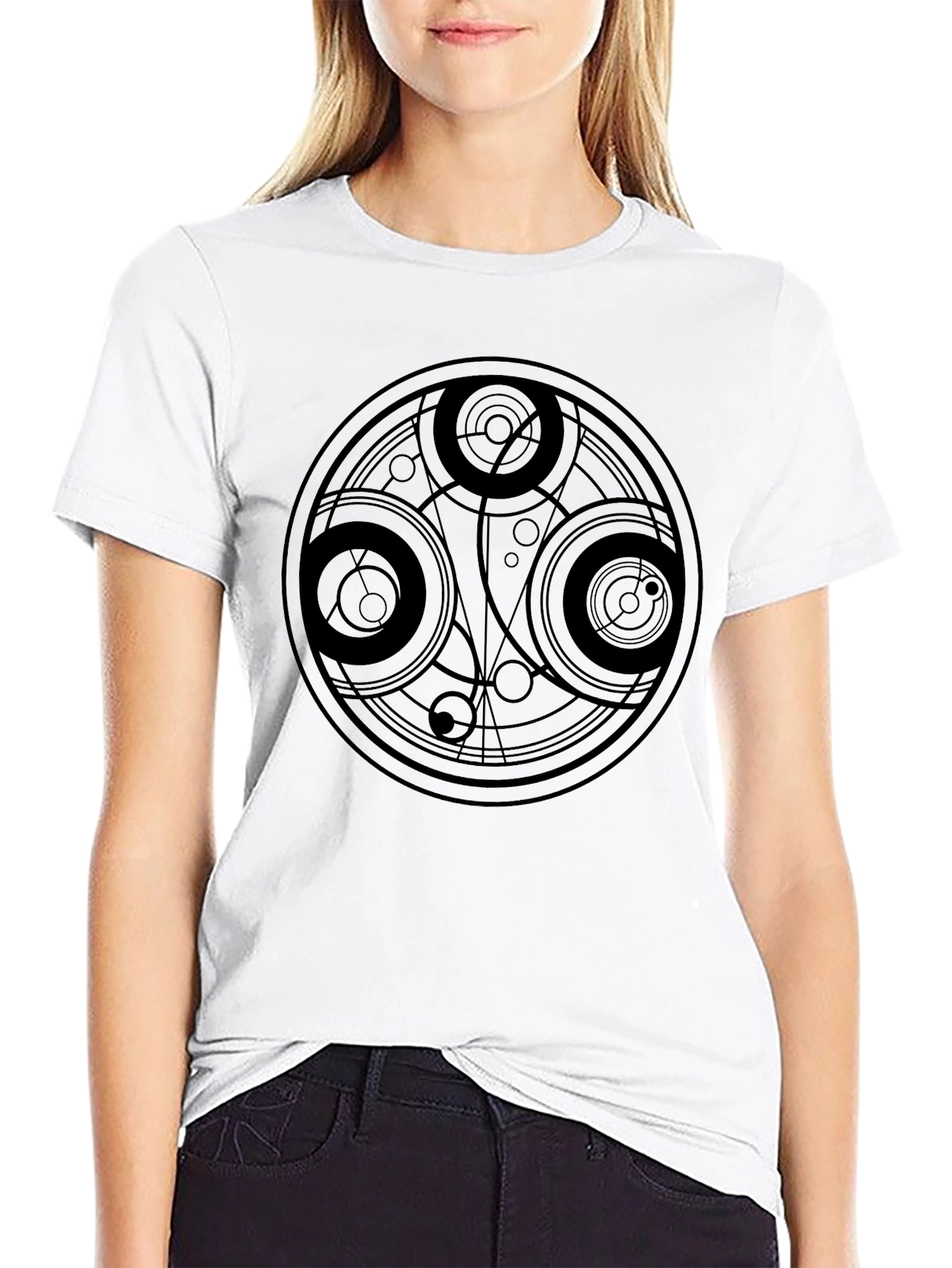 Doctor Who Gallifreyan Seal Black T-Shirt