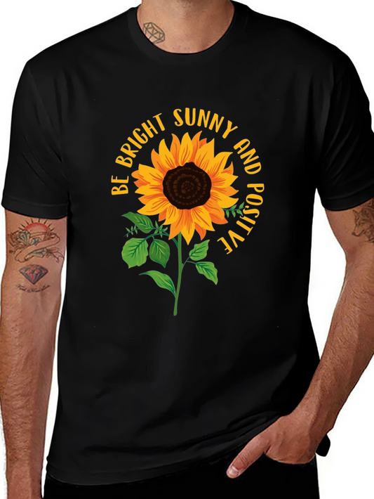 Bright Sunflower Positive Vibes T-Shirt