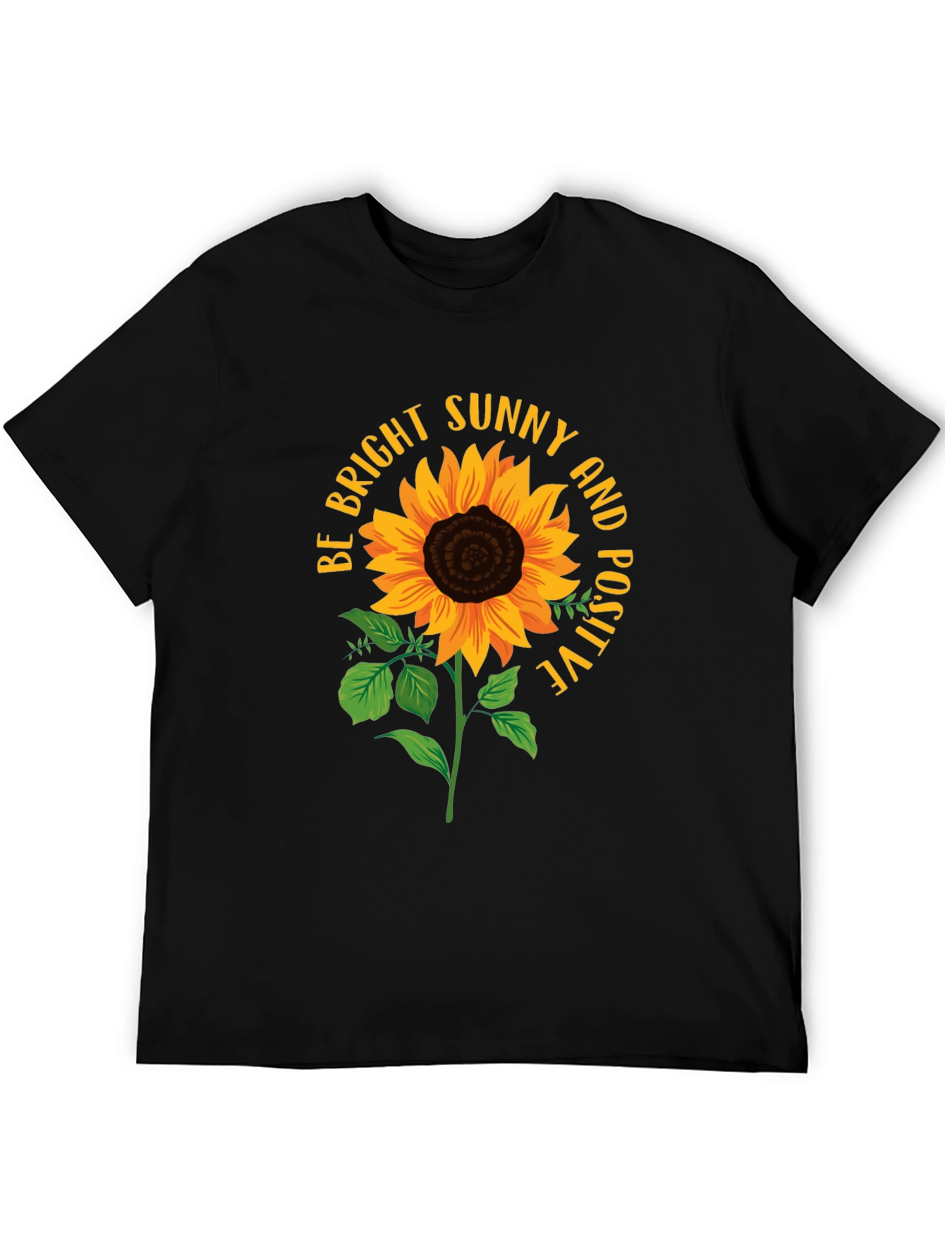 Bright Sunflower Positive Vibes T-Shirt