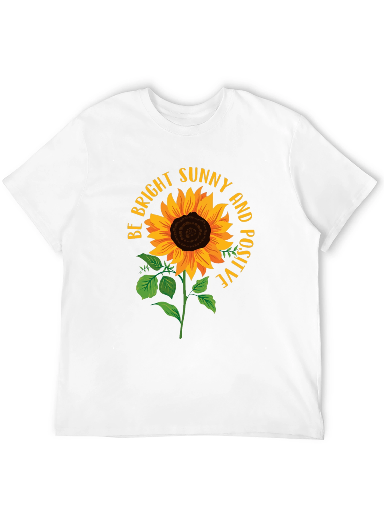 Bright Sunflower Positive Vibes T-Shirt