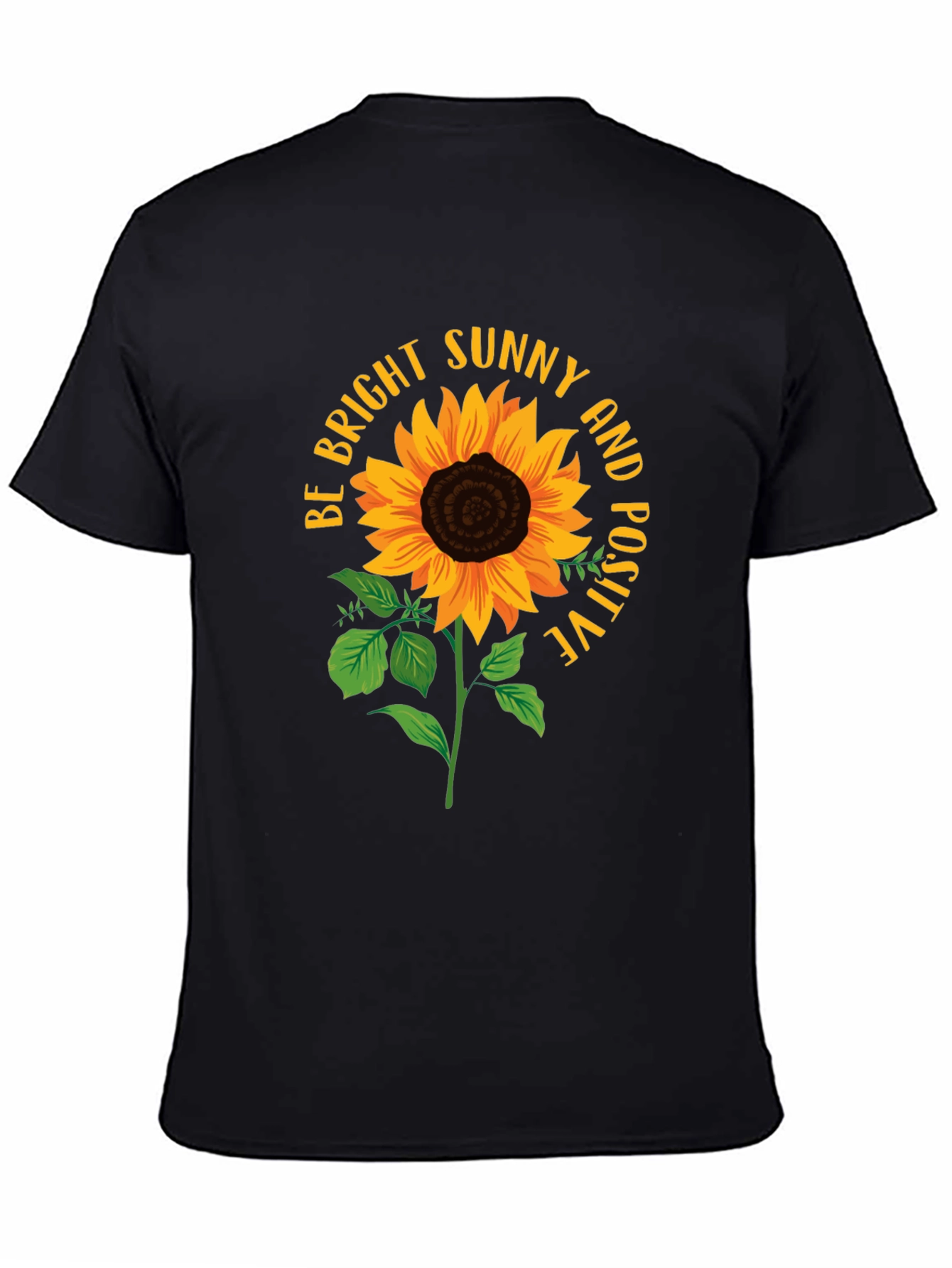 Bright Sunflower Positive Vibes T-Shirt