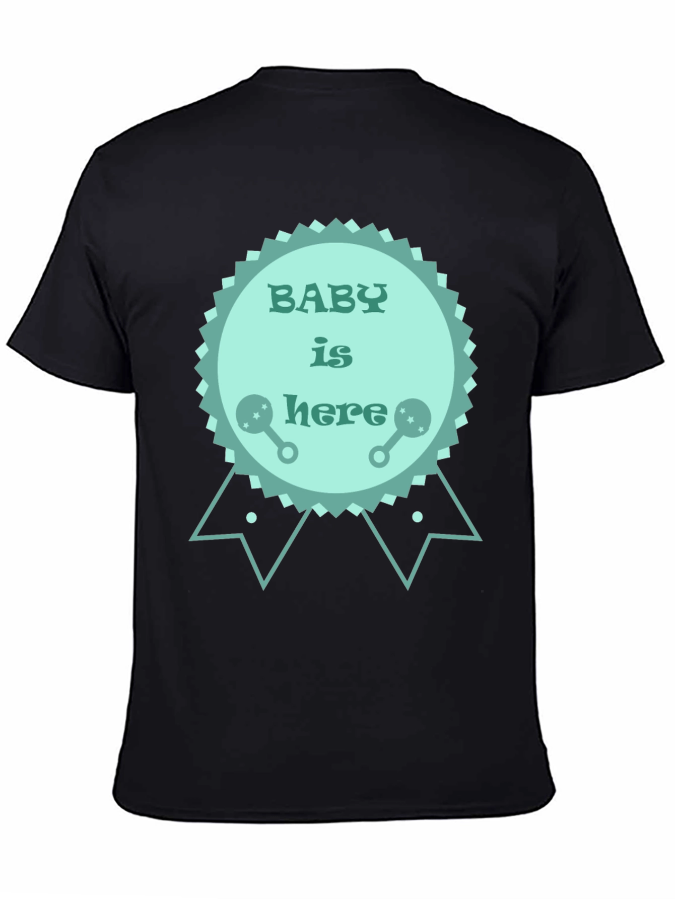 Baby is Here T-Shirt - New Baby Announcement Tee
