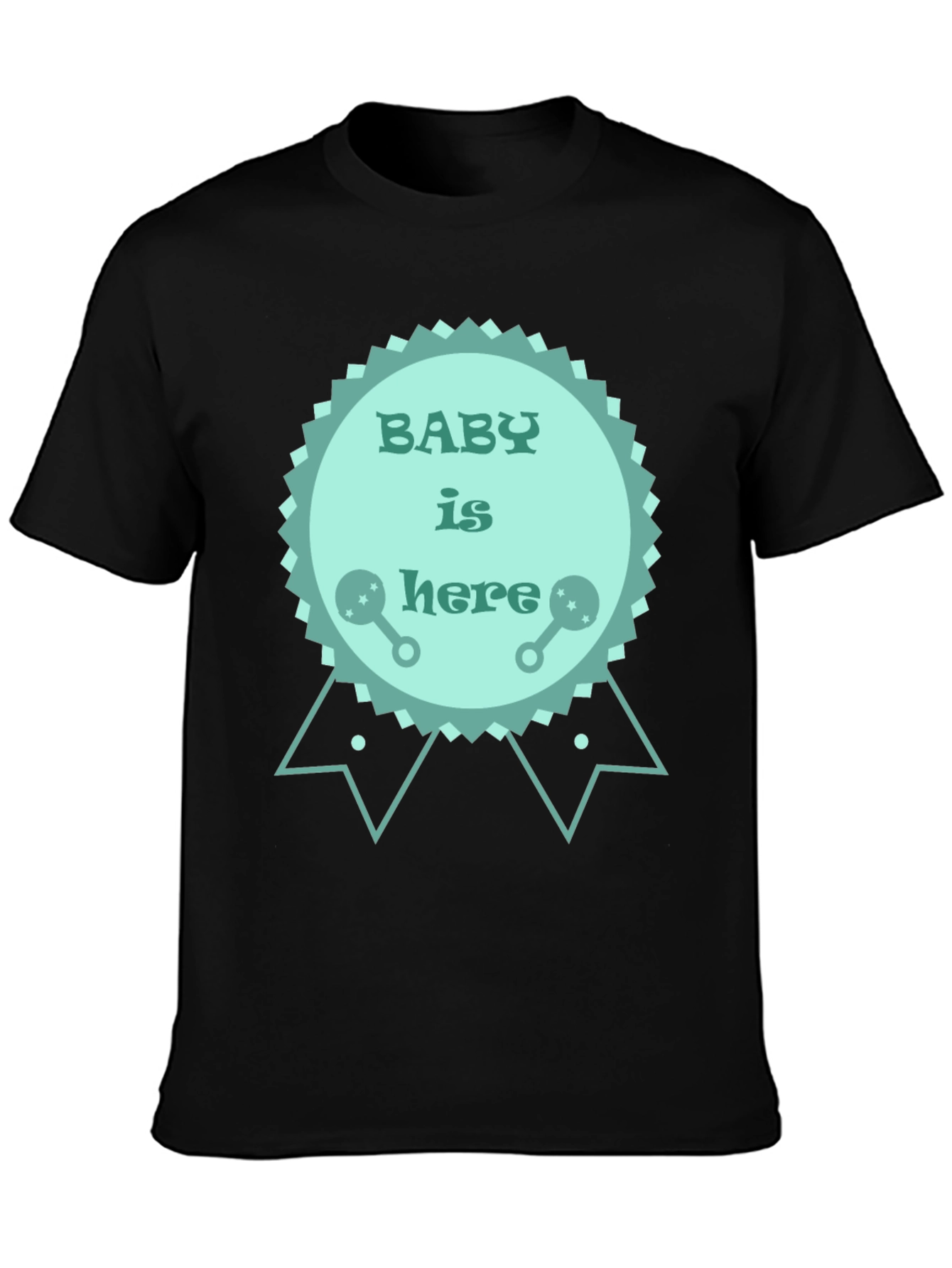 Baby is Here T-Shirt - New Baby Announcement Tee