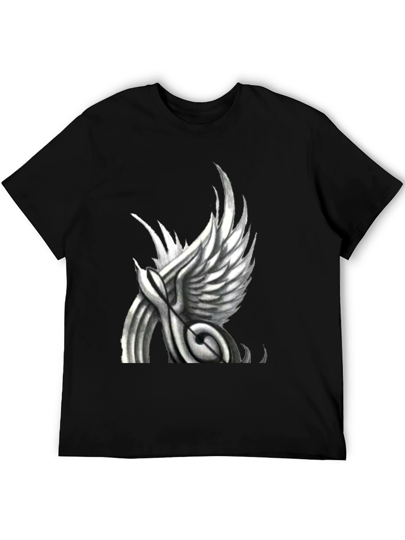 Winged Note Graphic T-Shirt