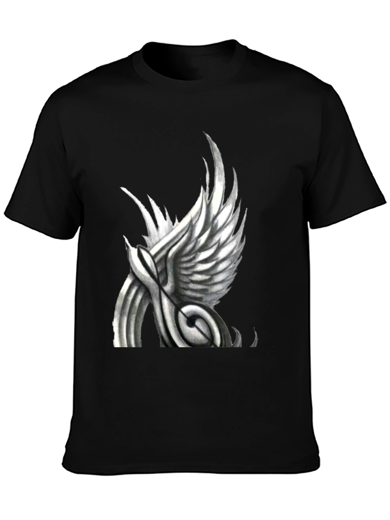 Winged Note Graphic T-Shirt