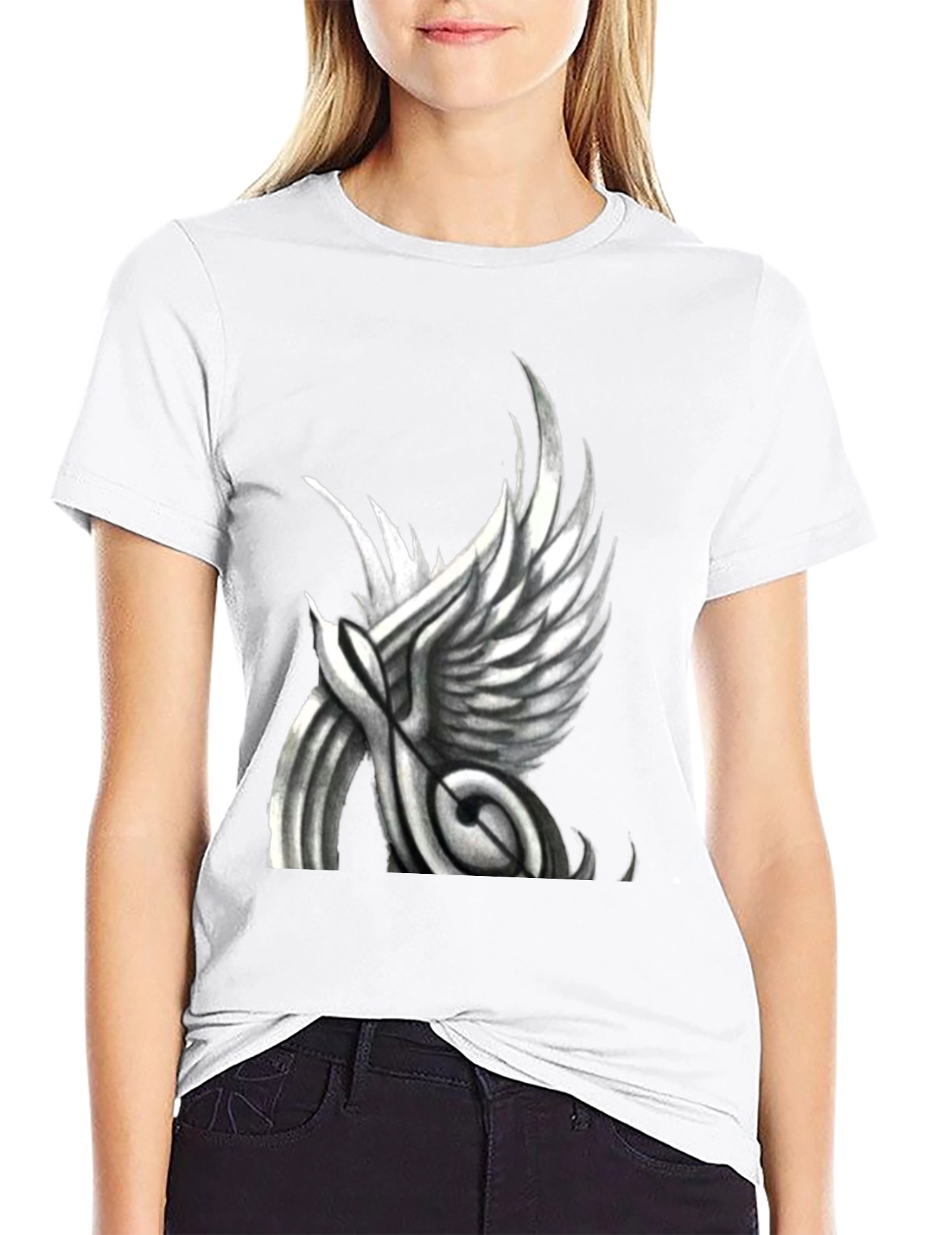 Winged Note Graphic T-Shirt