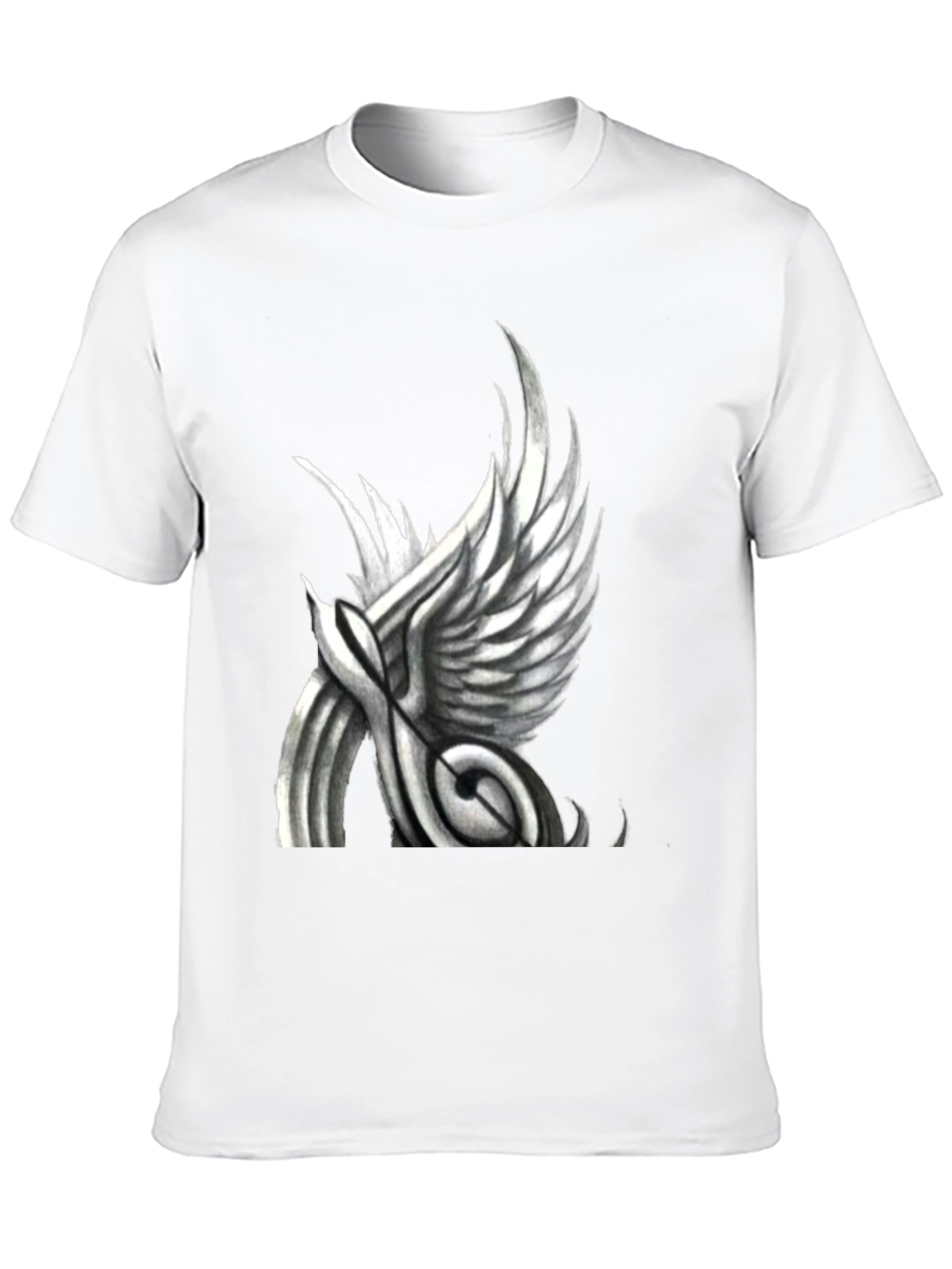 Winged Note Graphic T-Shirt