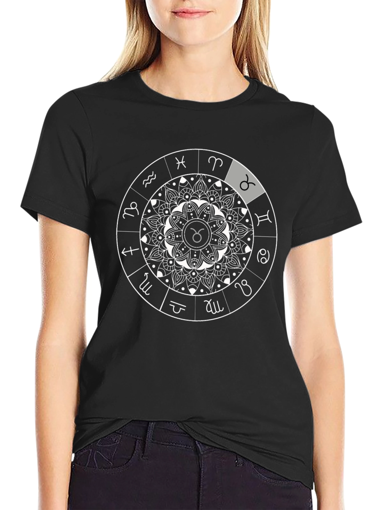 Zodiac Sign Mandala T-Shirt