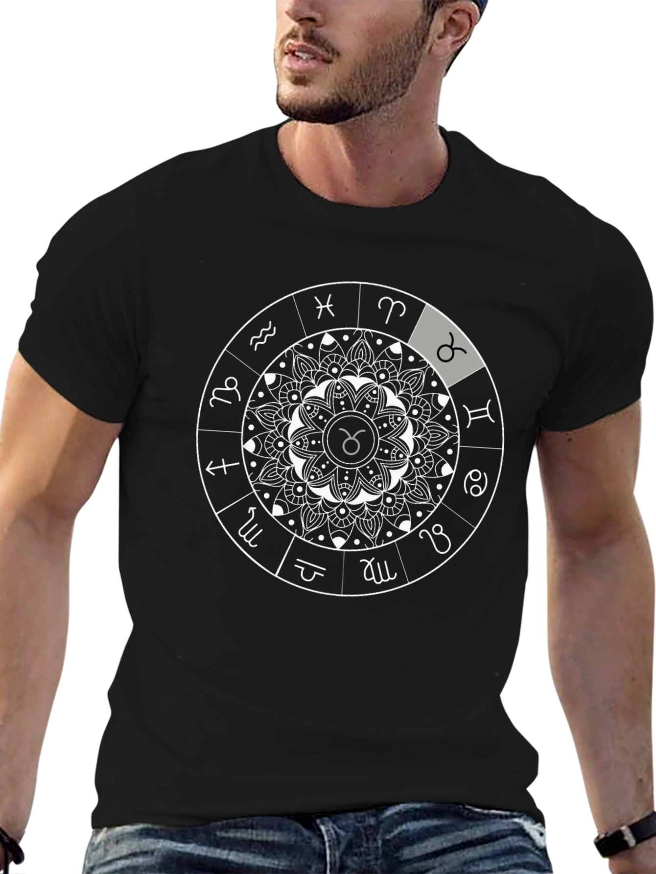 Zodiac Sign Mandala T-Shirt