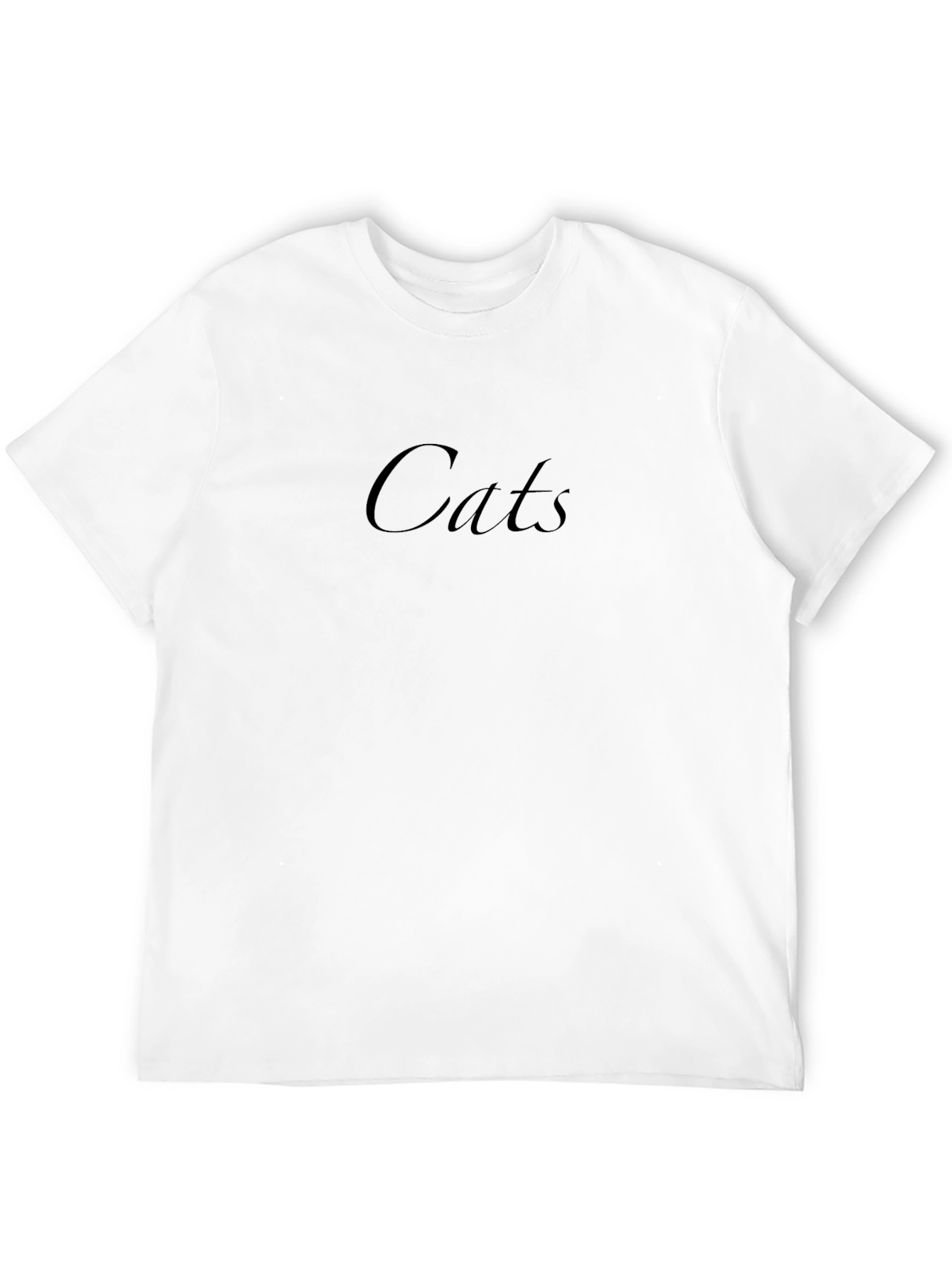 Cats Graphic Tee - Trendy Black T-Shirt