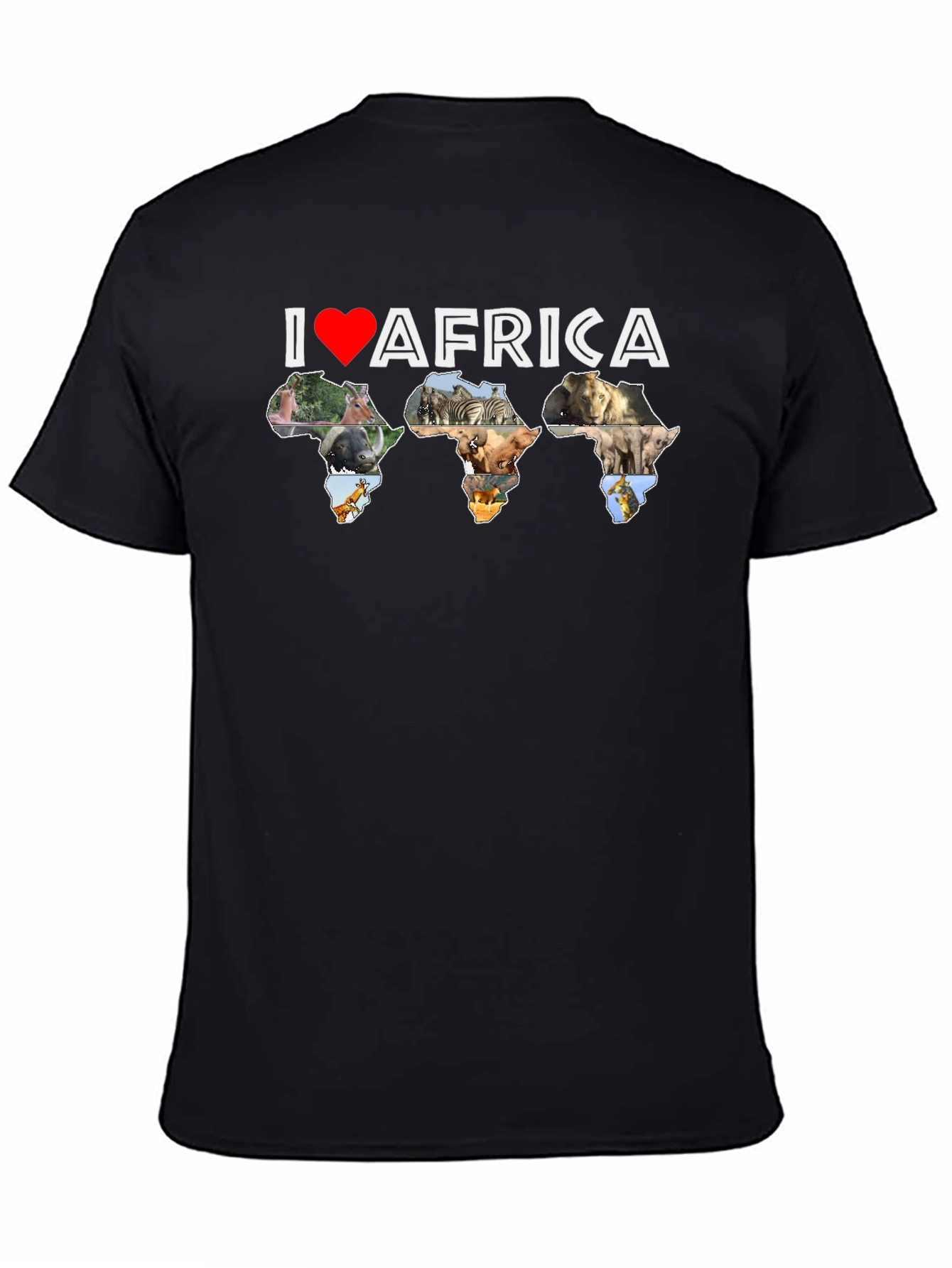 I Love Africa T-Shirt - Wildlife Design