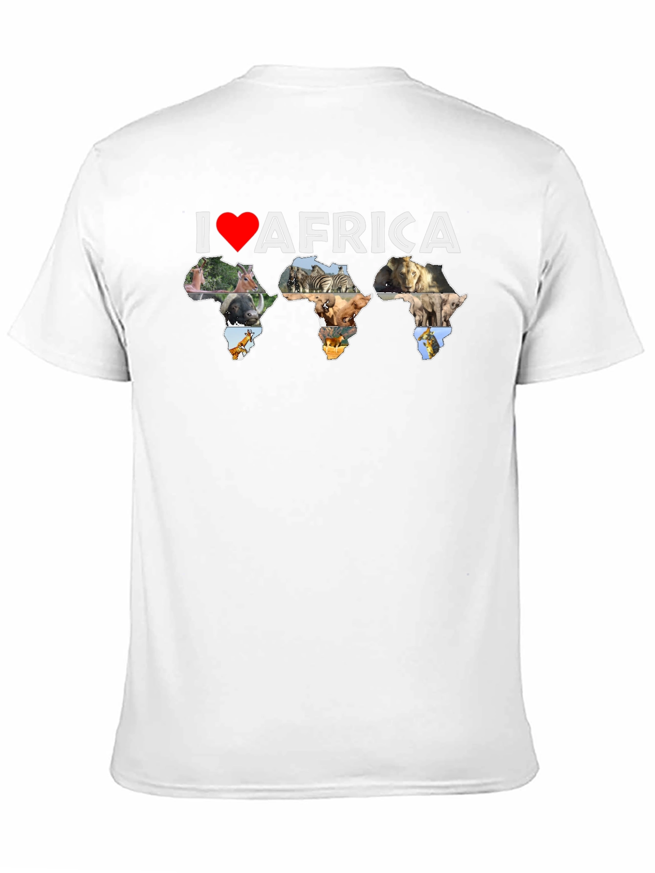 I Love Africa T-Shirt - Wildlife Design