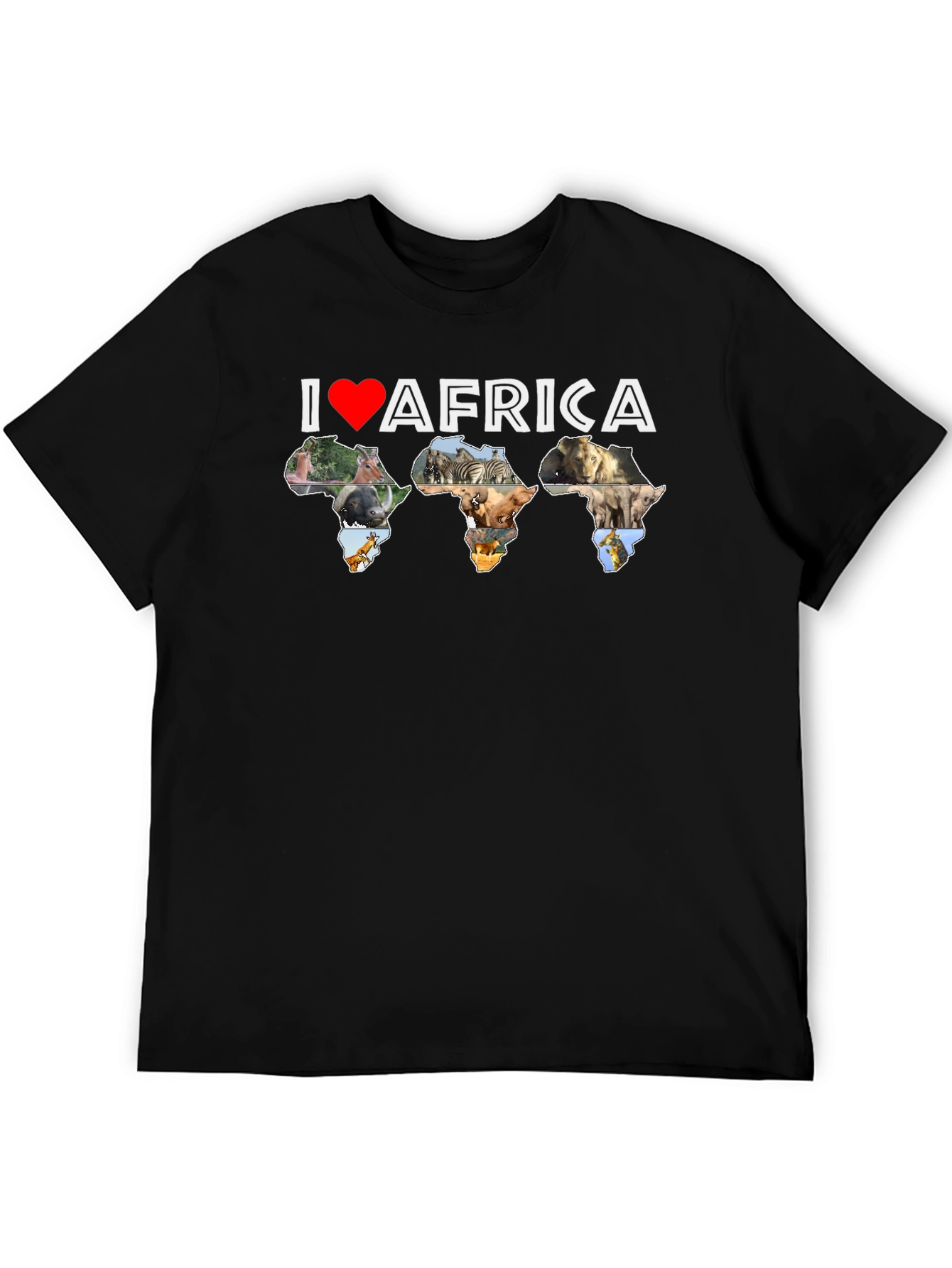 I Love Africa T-Shirt - Wildlife Design