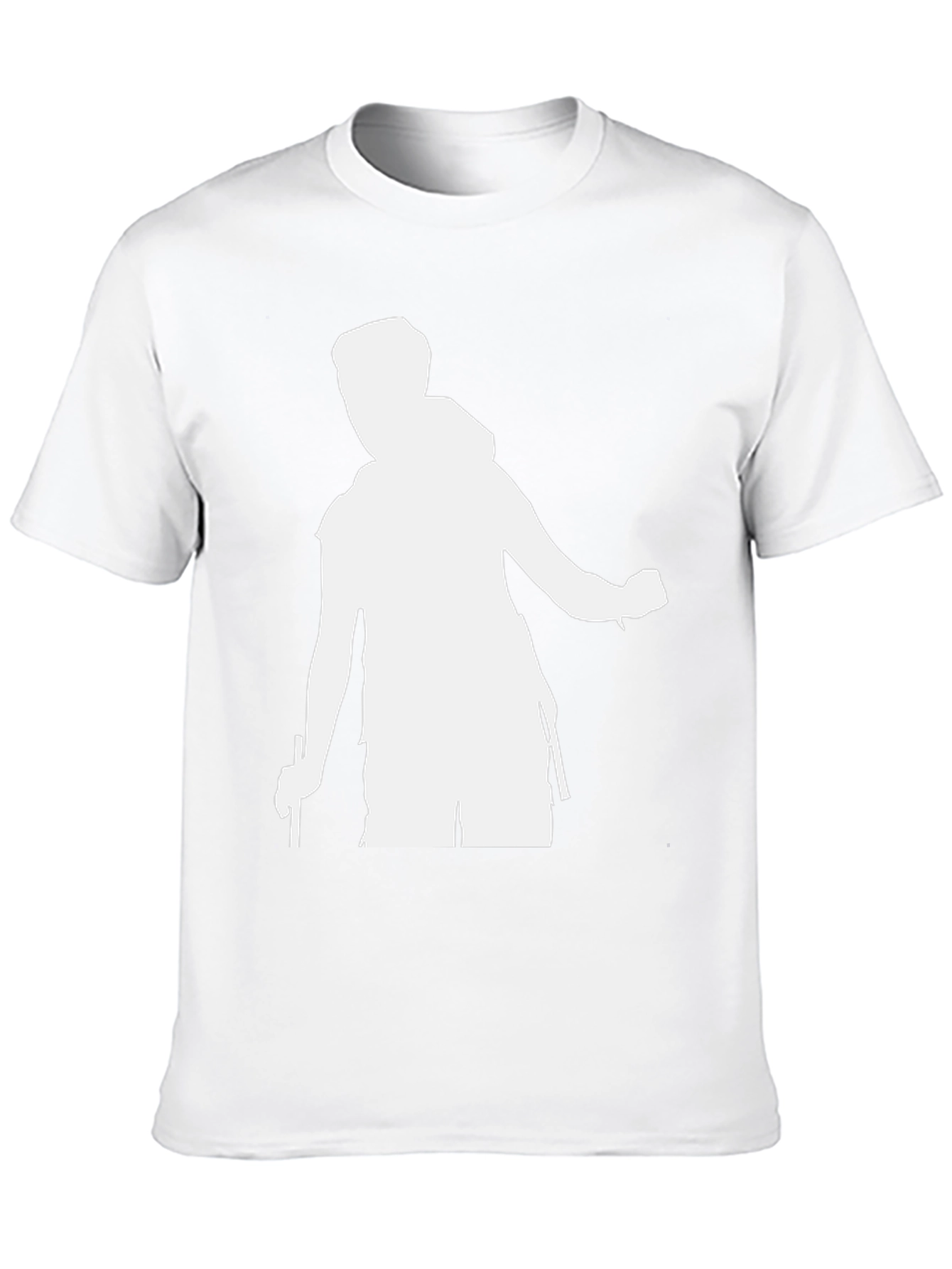 Mens Black T-Shirt - Hiking Silhouette