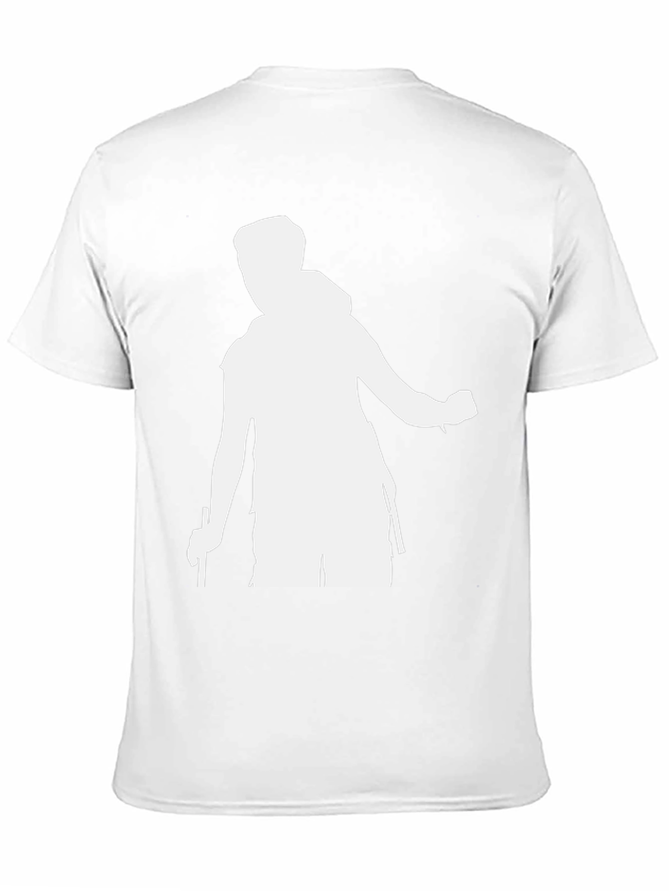 Mens Black T-Shirt - Hiking Silhouette