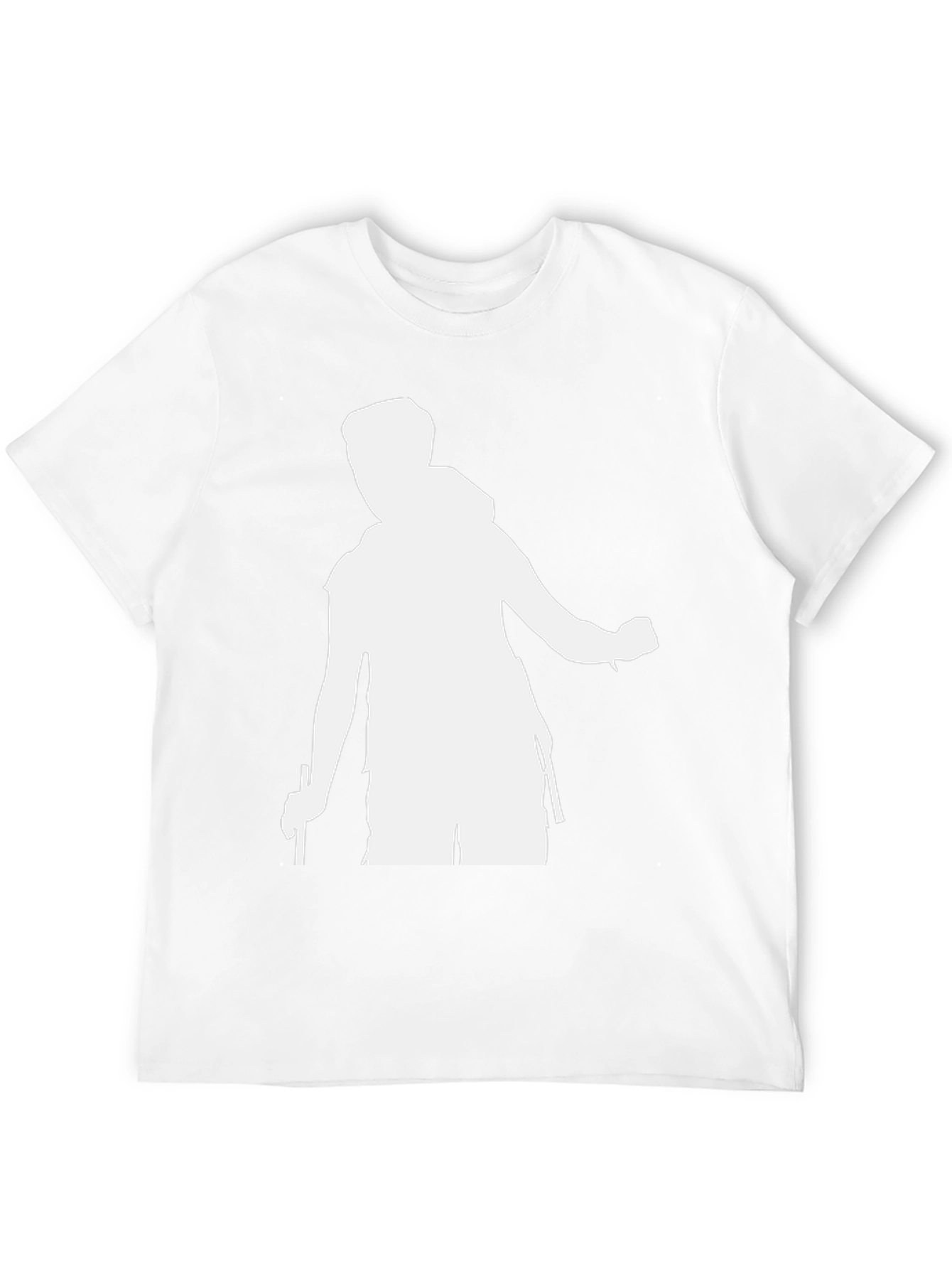 Mens Black T-Shirt - Hiking Silhouette
