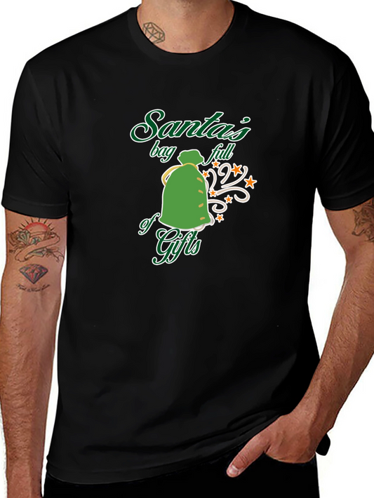 Santas Bag Full of Gifts Graphic T-Shirt