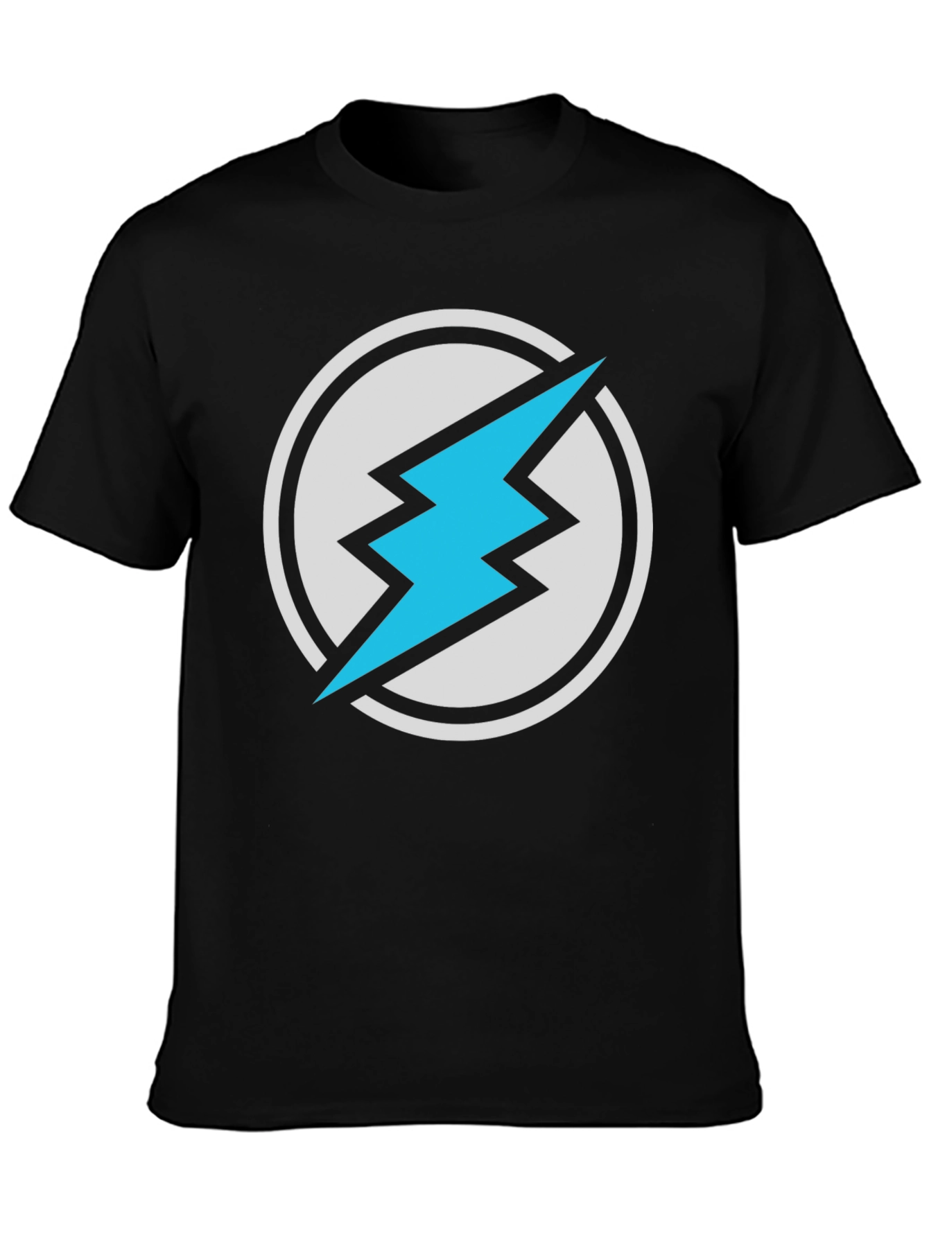 Lightning Bolt Graphic T-Shirt - Black