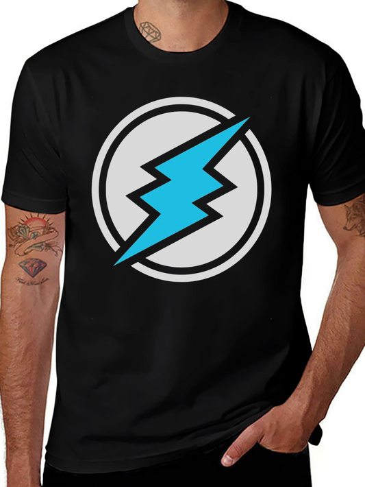 Lightning Bolt Graphic T-Shirt - Black