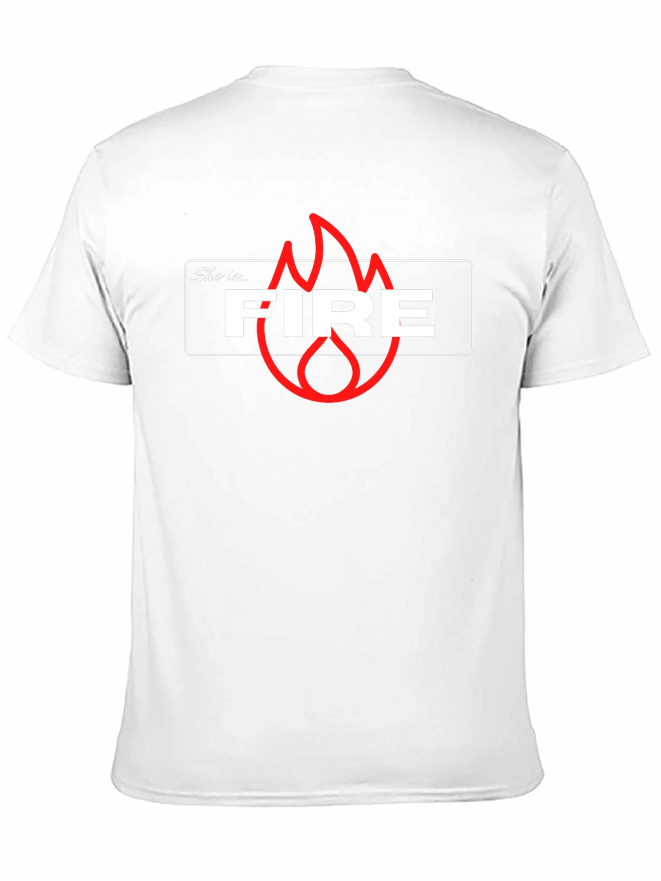 She is Fire Graphic T-Shirt - Trendy Casual Tee