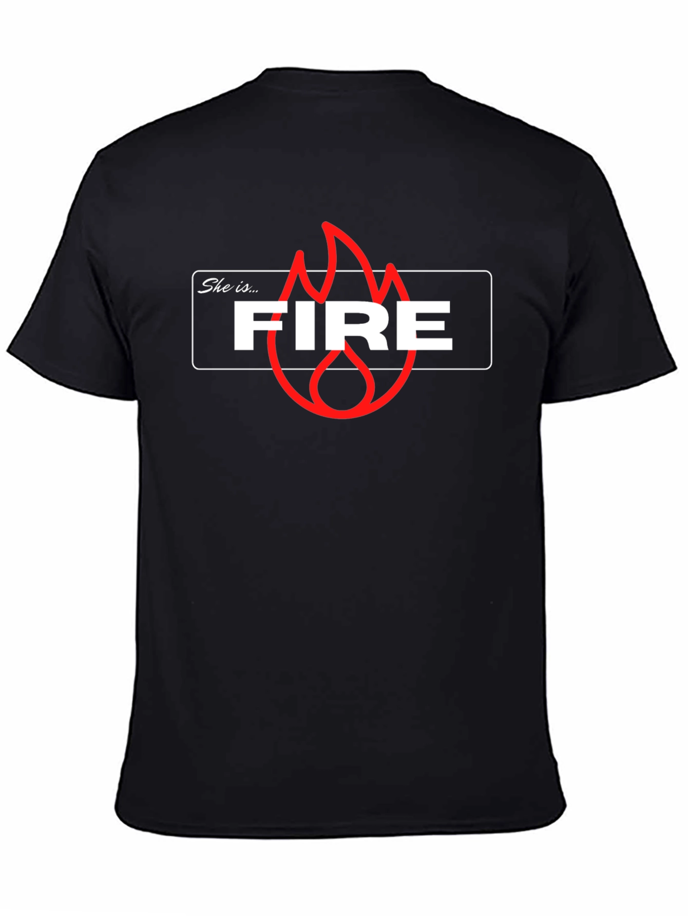 She is Fire Graphic T-Shirt - Trendy Casual Tee