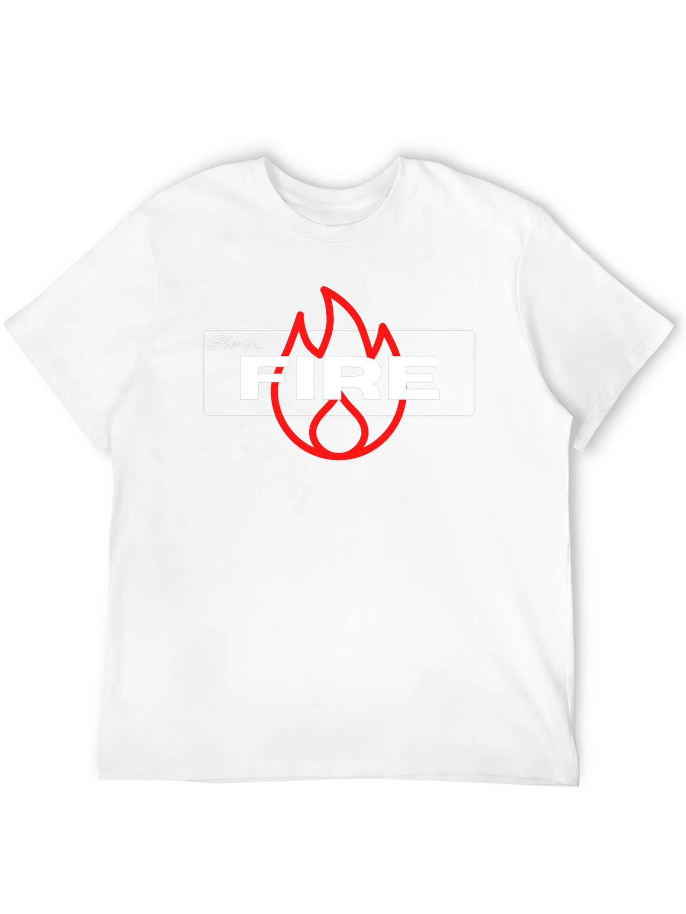 She is Fire Graphic T-Shirt - Trendy Casual Tee
