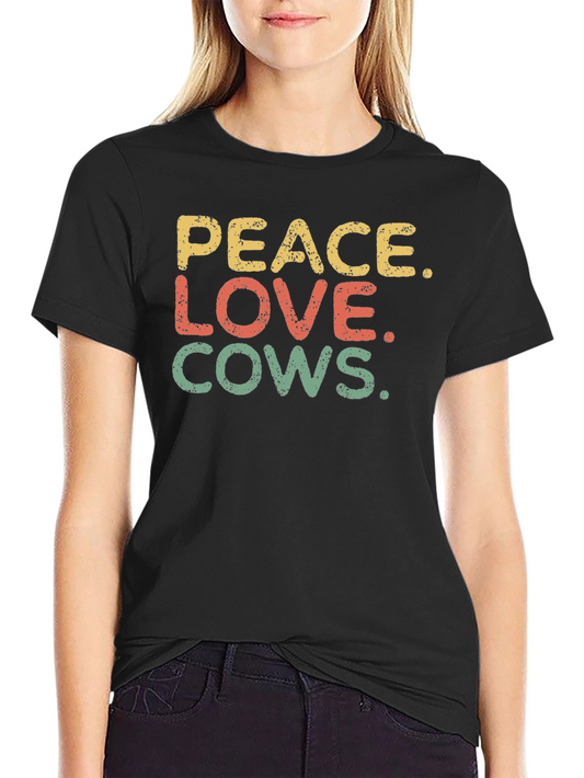 Peace Love Cows Graphic Tee