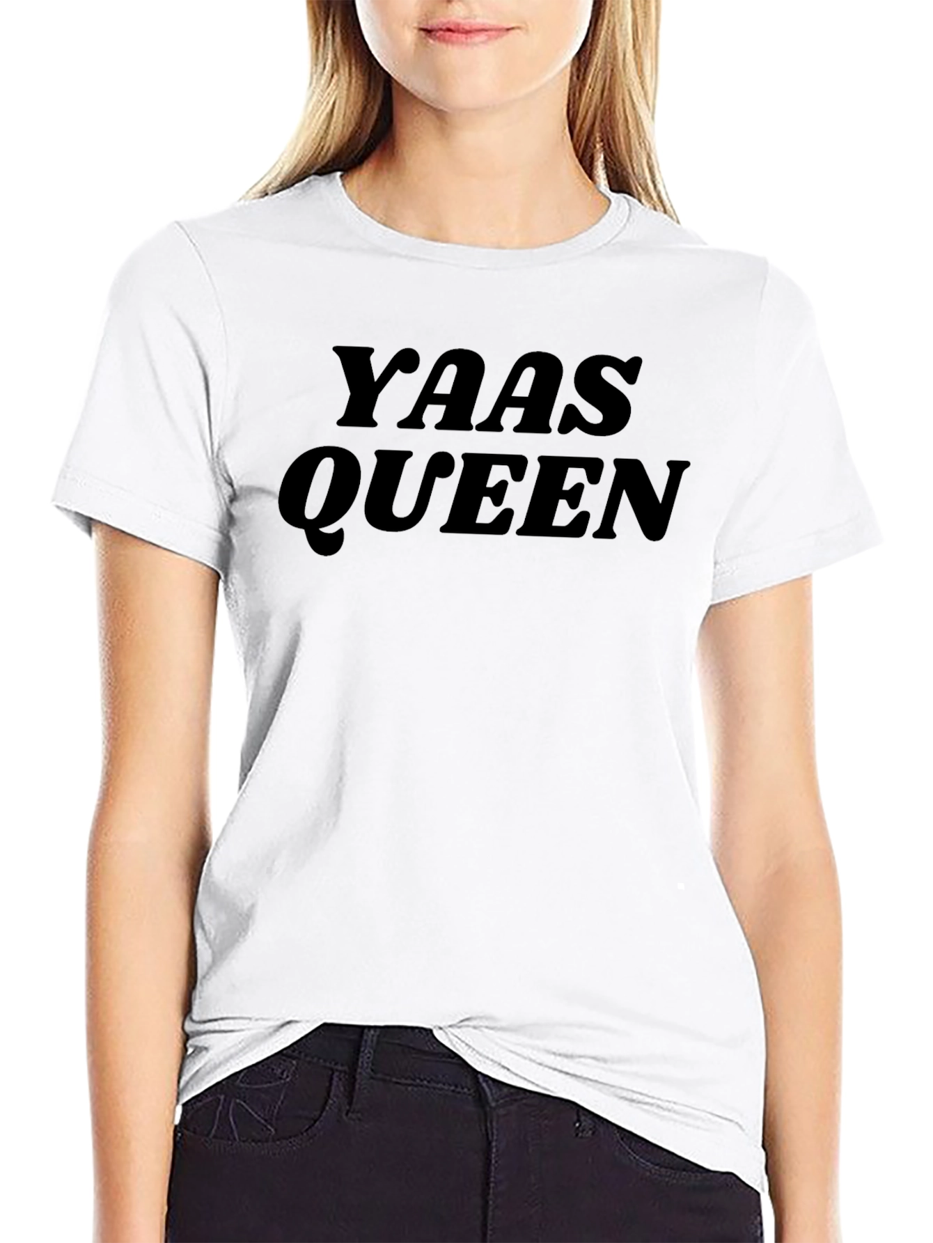 Yaas Queen Black Graphic T-Shirt