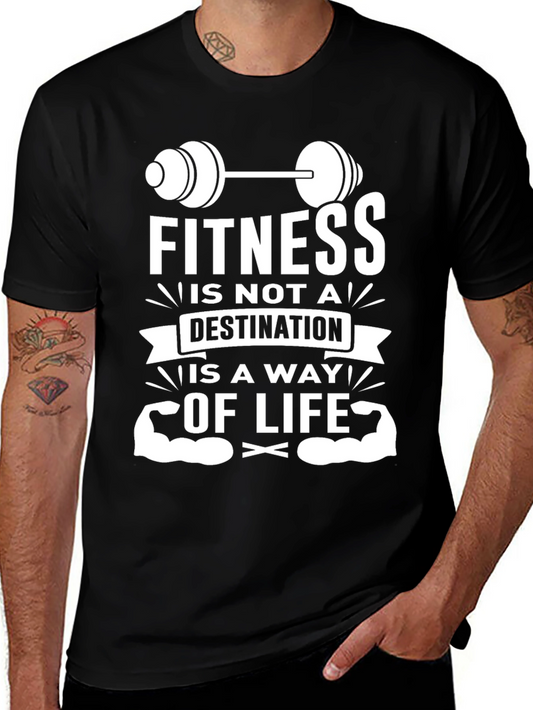 Fitness is a Way of Life Graphic T-Shirt