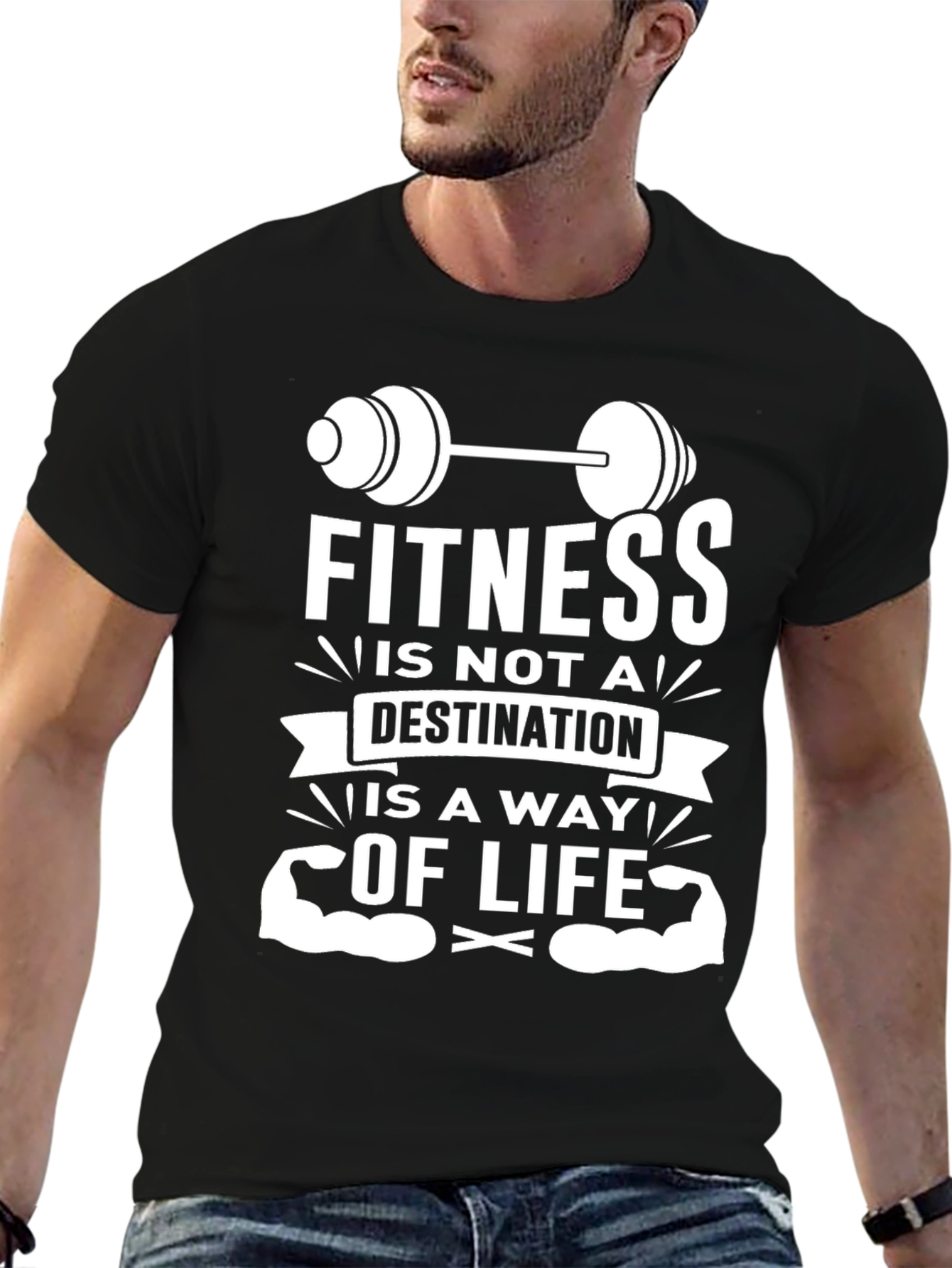 Fitness is a Way of Life Graphic T-Shirt