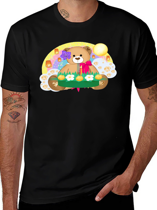 Cute Teddy Bear Floating Lantern T-Shirt