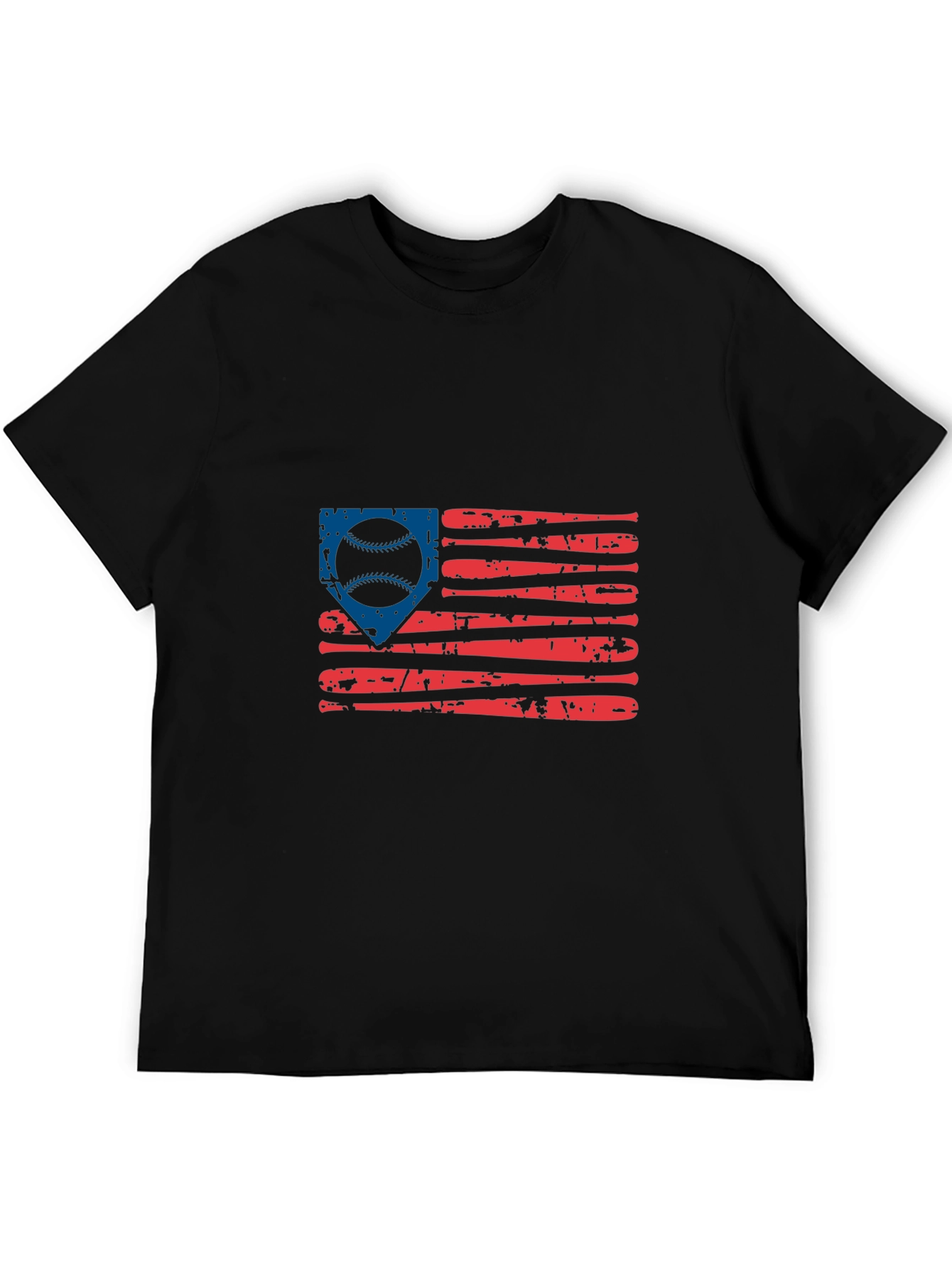Baseball American Flag Graphic Tee