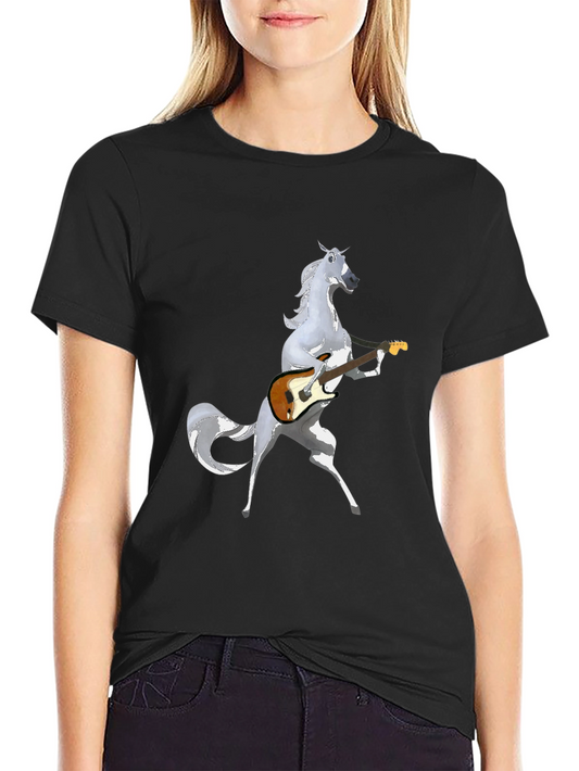 Horse Guitarist Graphic Tee