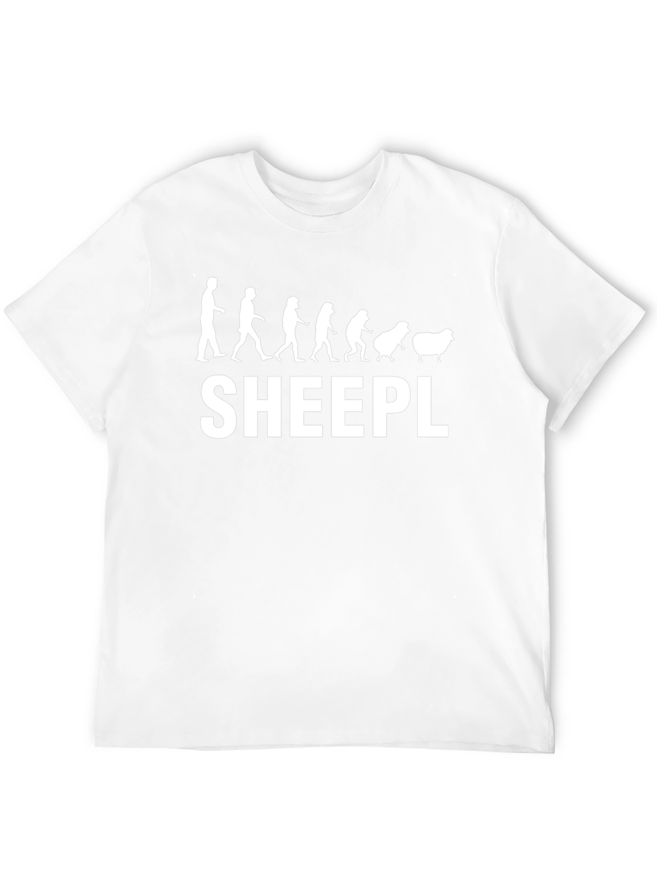 SHEEPL Evolution Black Graphic T-Shirt