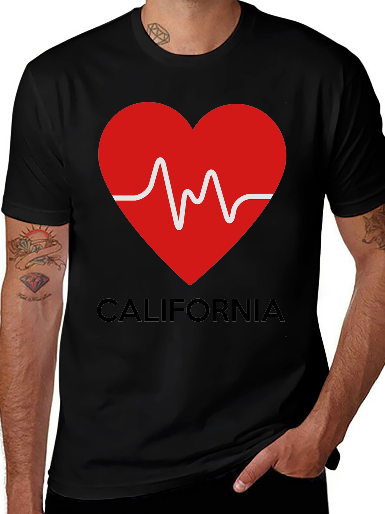 California Love Heartbeat T-Shirt