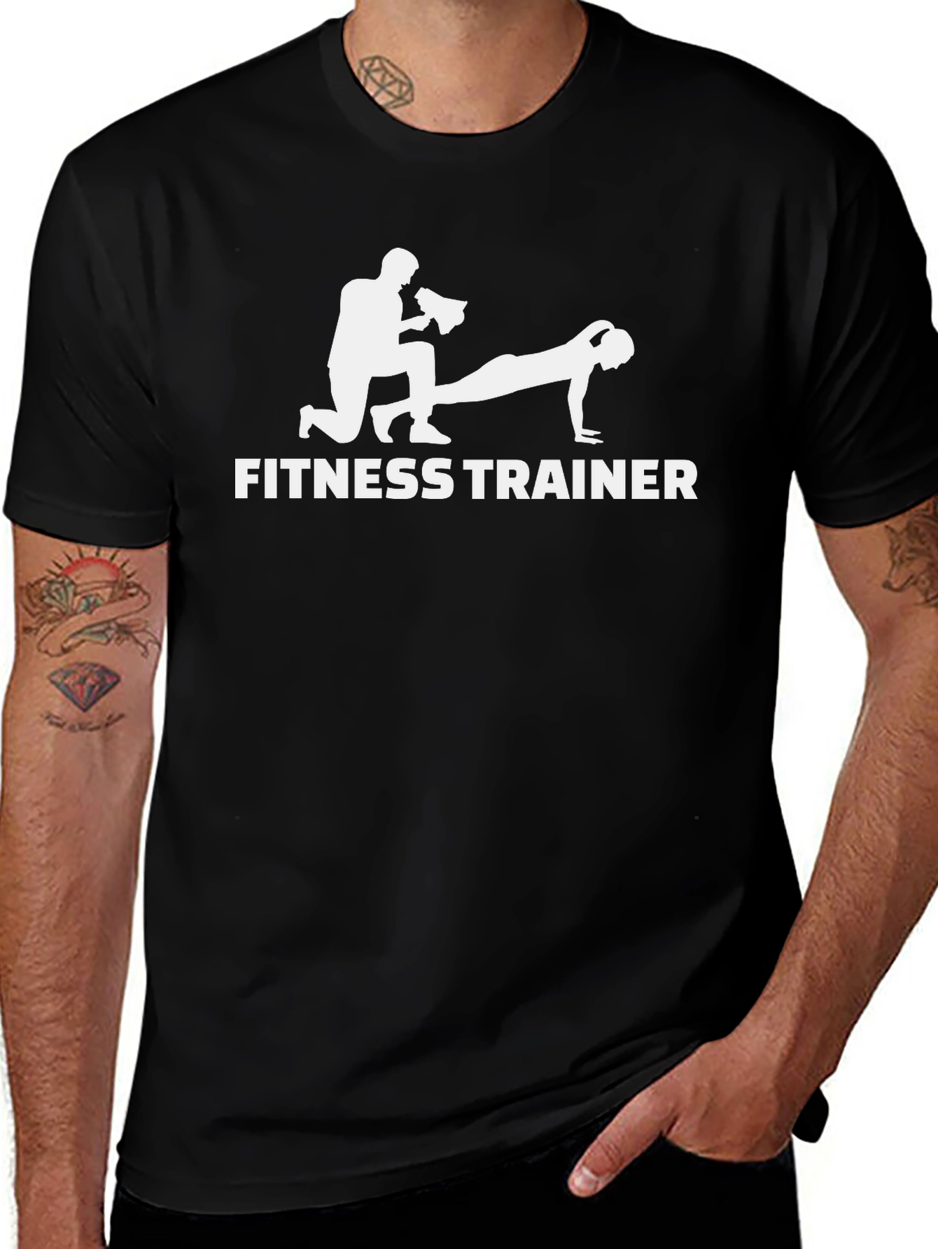 Fitness Trainer Graphic Tee - Gym Workout Shirt