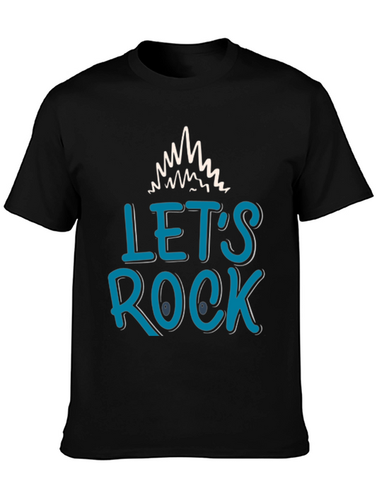 Lets Rock Graphic Tee - Stylish Design