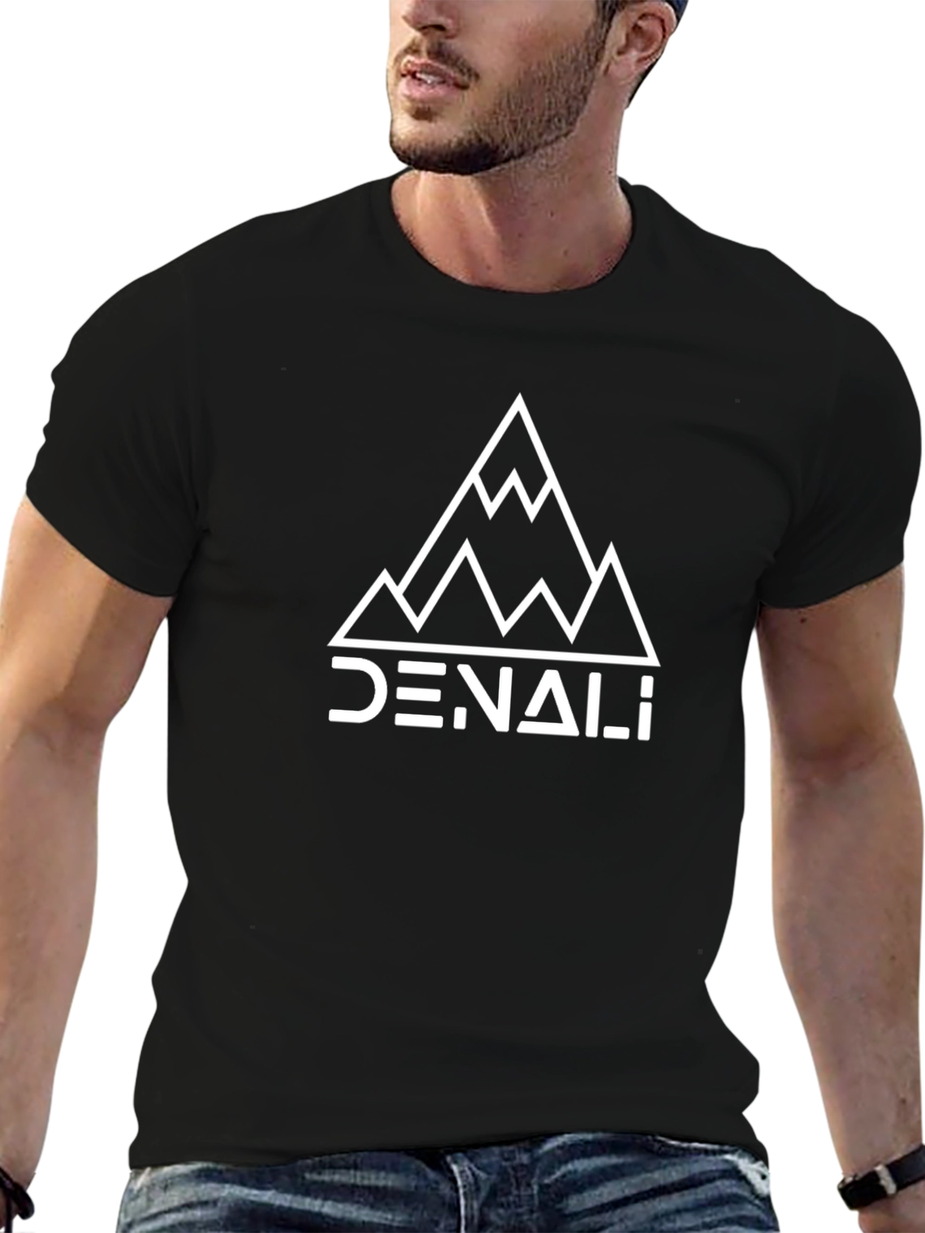 Denali Mountain Graphic Tee - Black