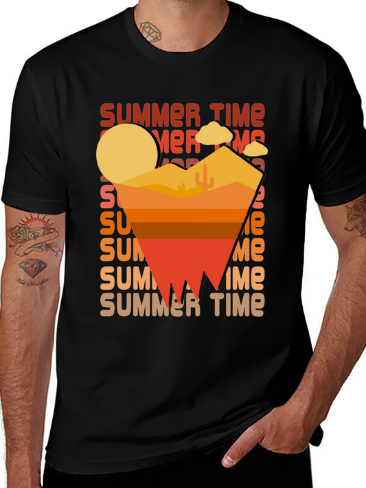 Summer Time Desert Graphic T-Shirt
