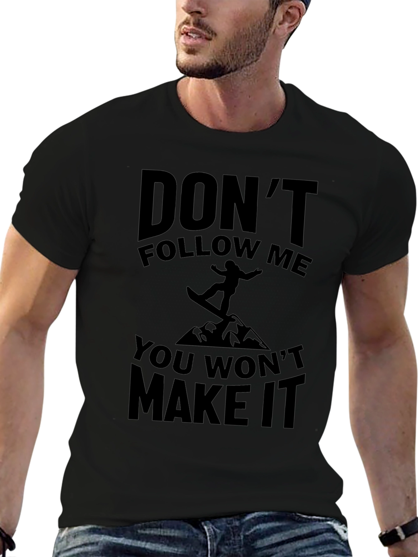 Dont Follow Me T-Shirt - Snowboarder Tee