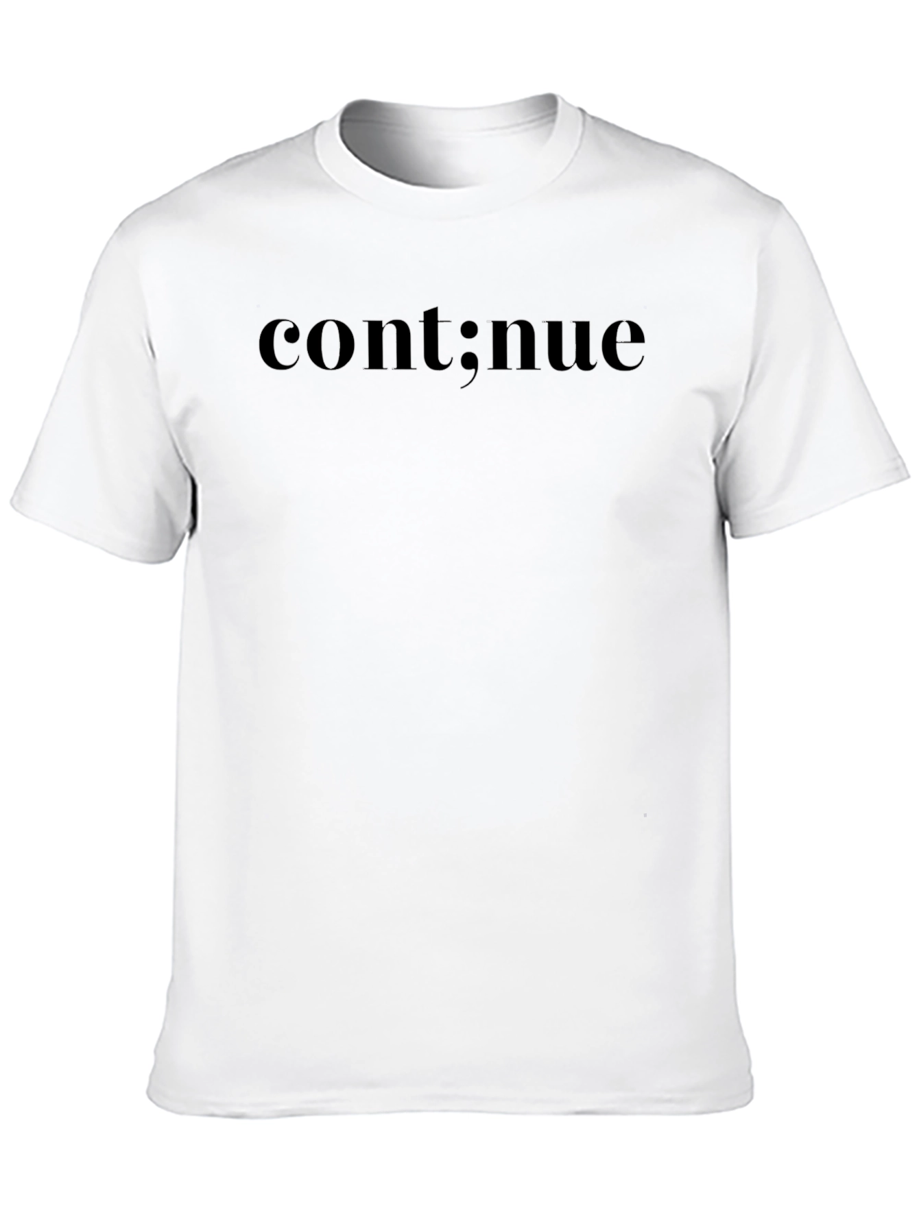 Continue Black T-Shirt - Tech Programmer Style