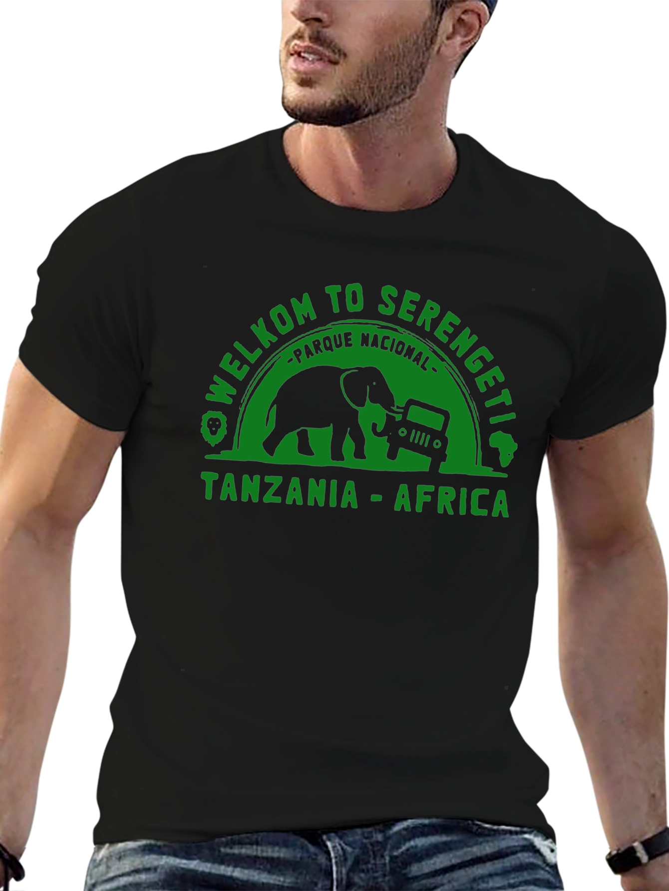 Welcome to Serengeti T-Shirt - Black
